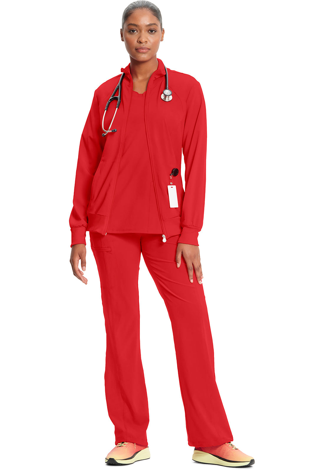 Classics 2391A Zip Front Jacket Red