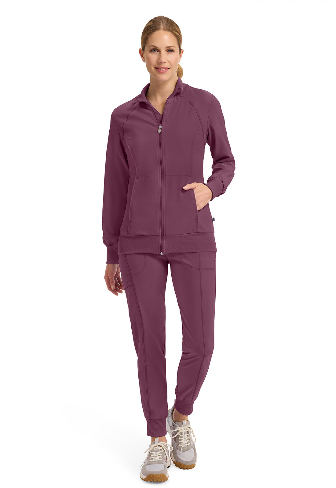 Infinity 2391A Women's Zip Front Jacket Wine