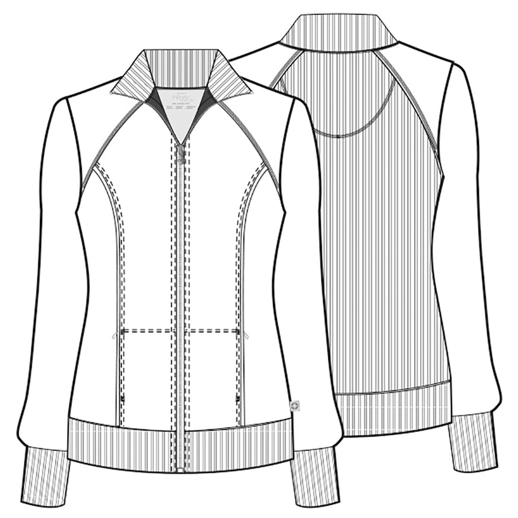 Infinity 2391A Women's Zip Front Jacket Wine
