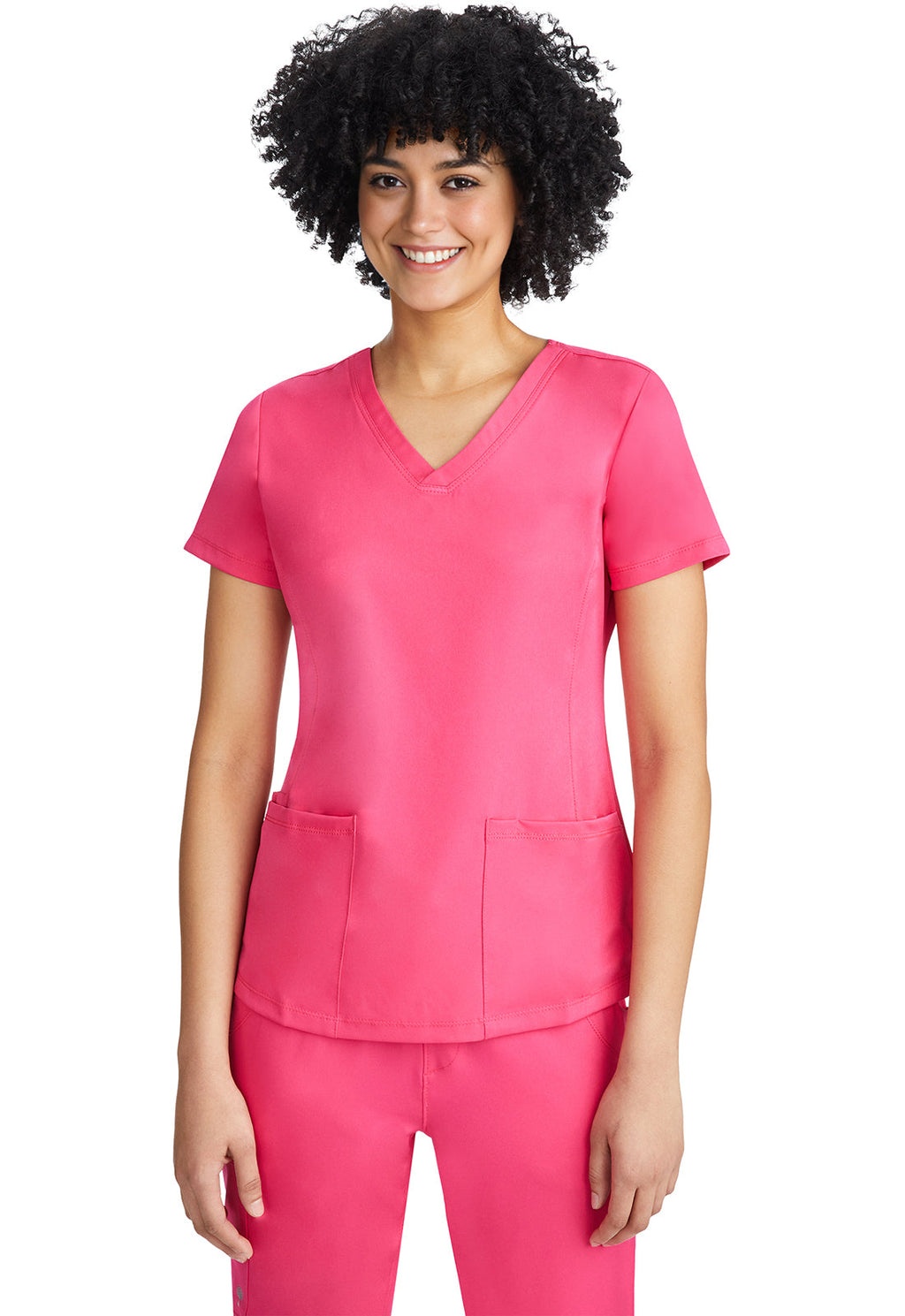 HH Works 2500 Women's Monica Scrub Top Carnation Pink