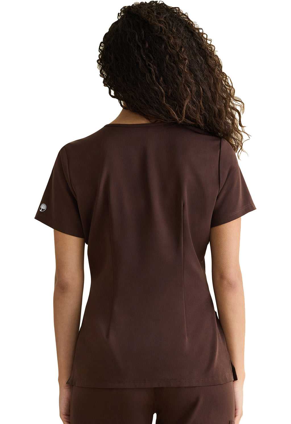 HH Works 2500 Women's Monica Scrub Top Dark Chocolate