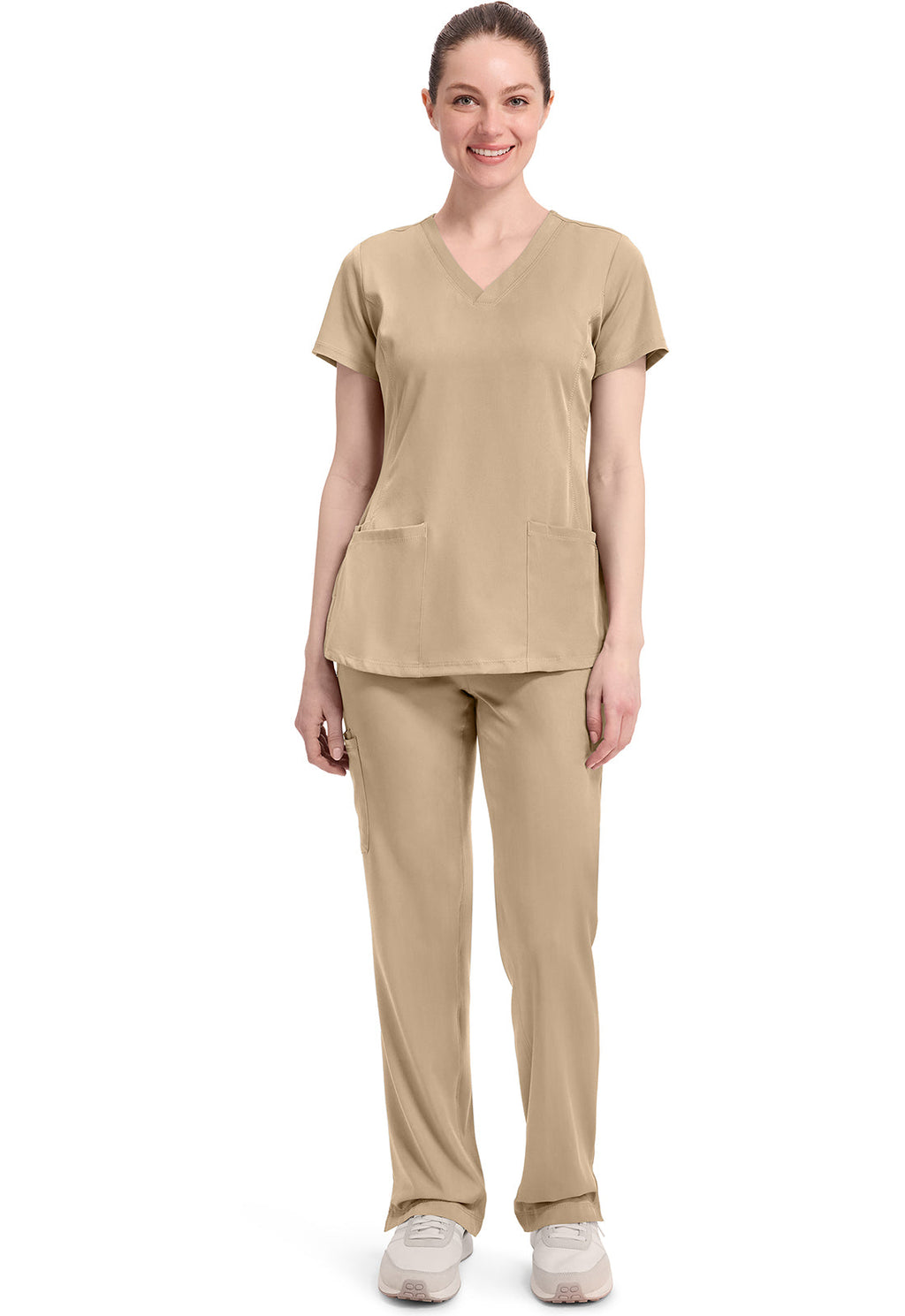 HH Works 2500 Women's Monica Scrub Top Khaki