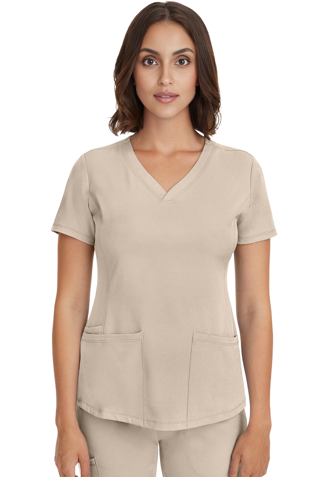 HH Works 2500 Women's Monica Scrub Top Khaki