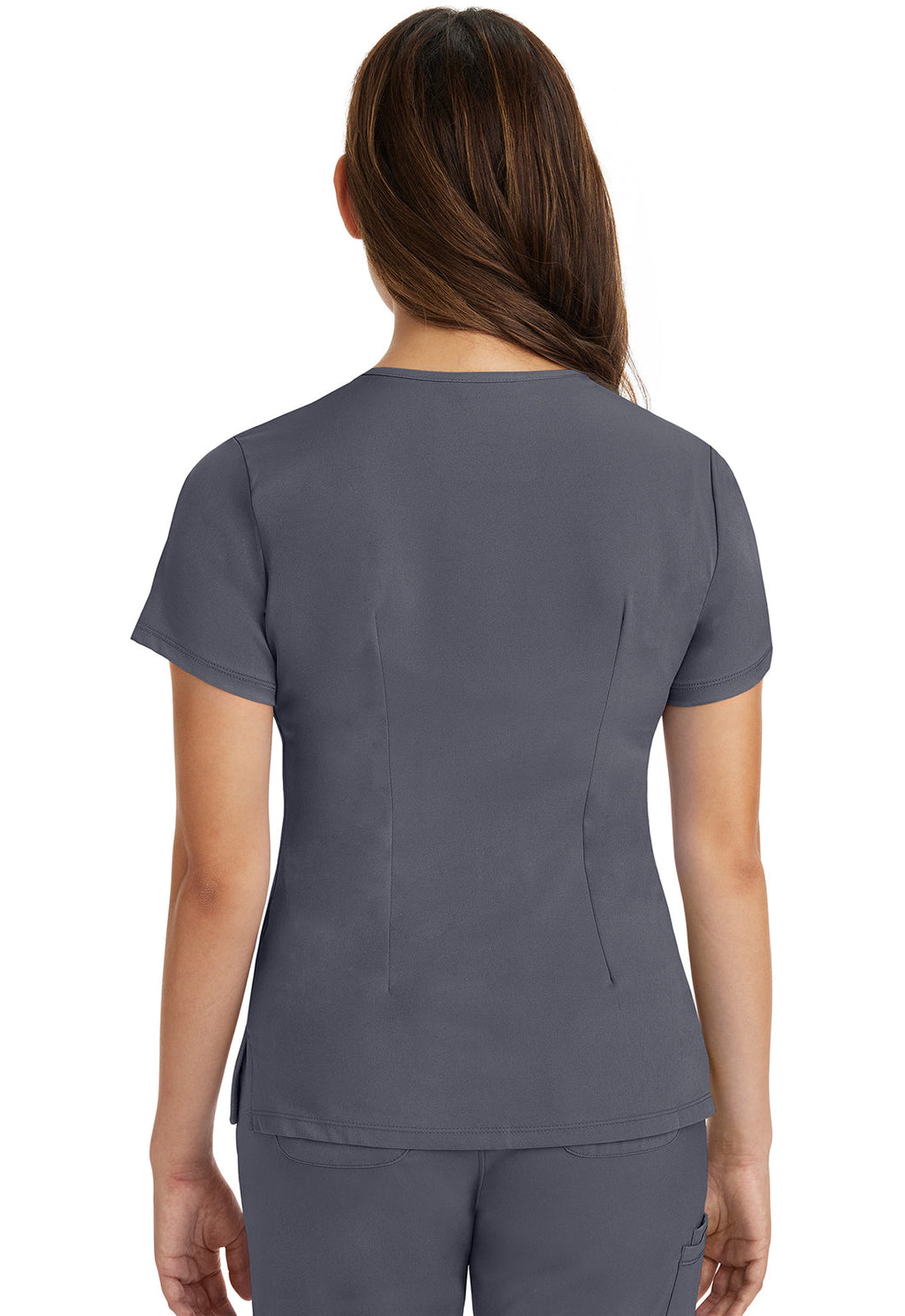 HH Works 2500 Women's Monica Scrub Top Pewter