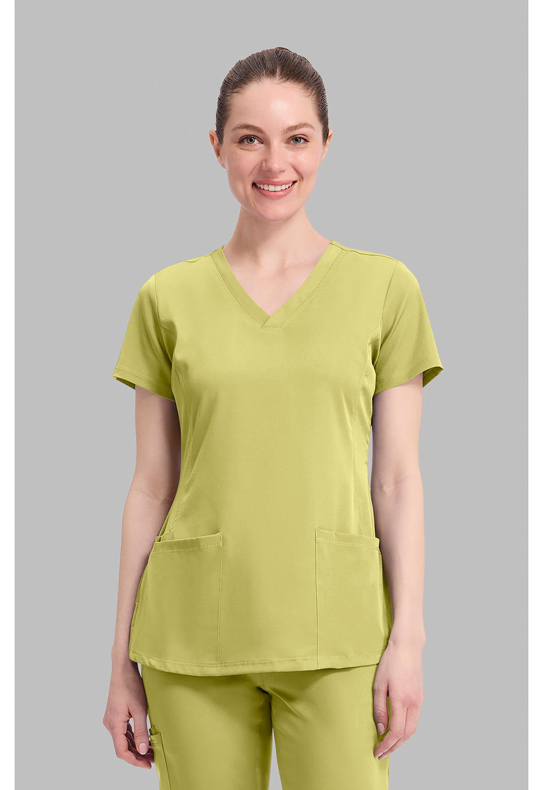 HH Works 2500 Women's Monica Scrub Top Retro Lime