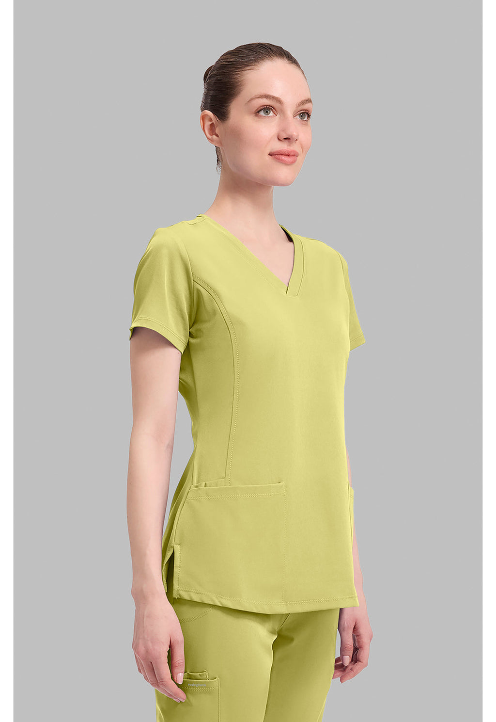 HH Works 2500 Women's Monica Scrub Top Retro Lime