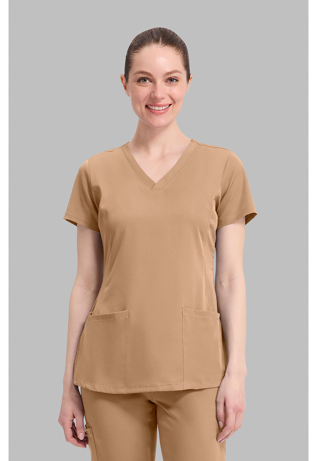 HH Works 2500 Women's Monica Scrub Top Sand Dunes