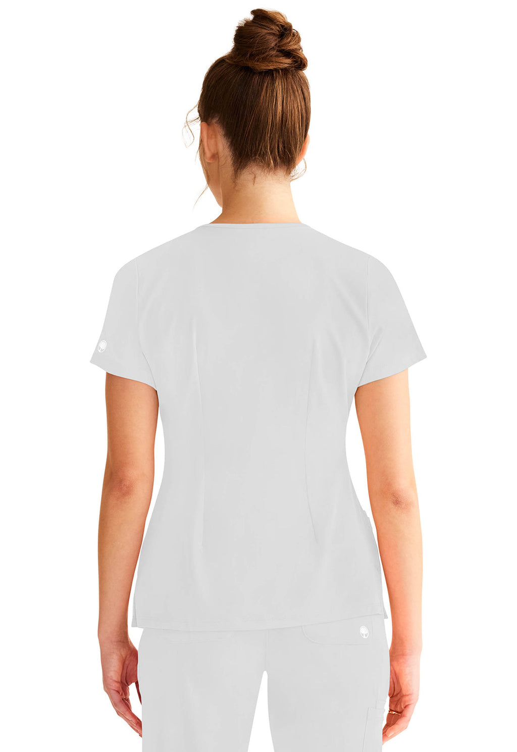 HH Works 2500 Women's Monica Scrub Top White