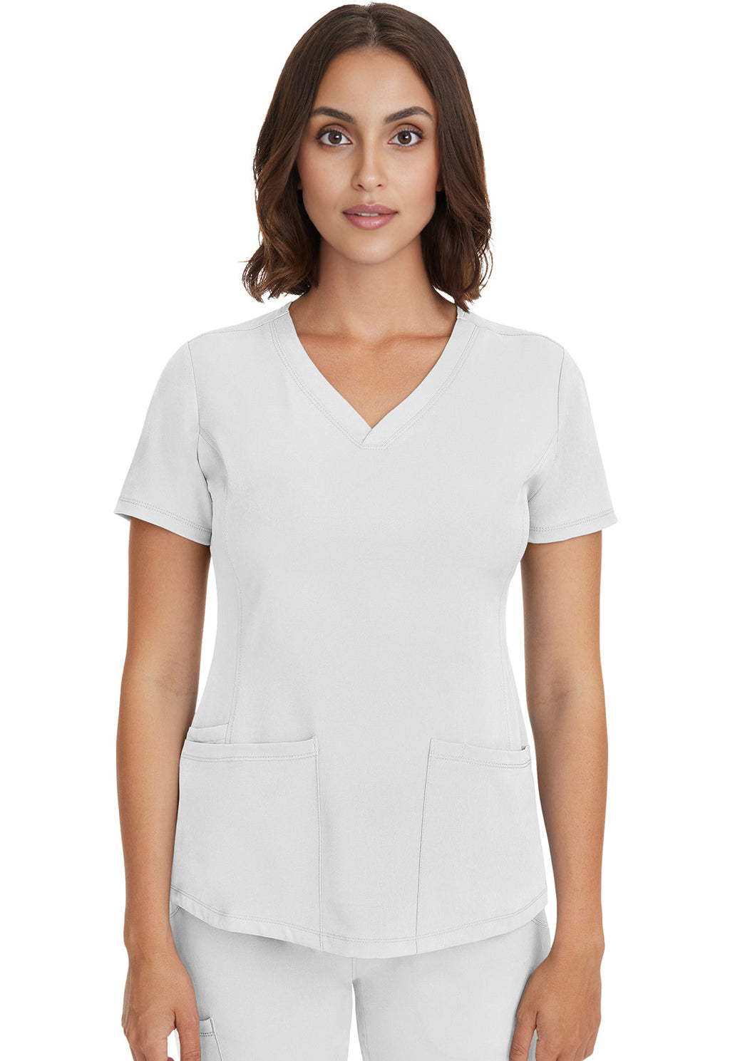 HH Works 2500 Women's Monica Scrub Top White