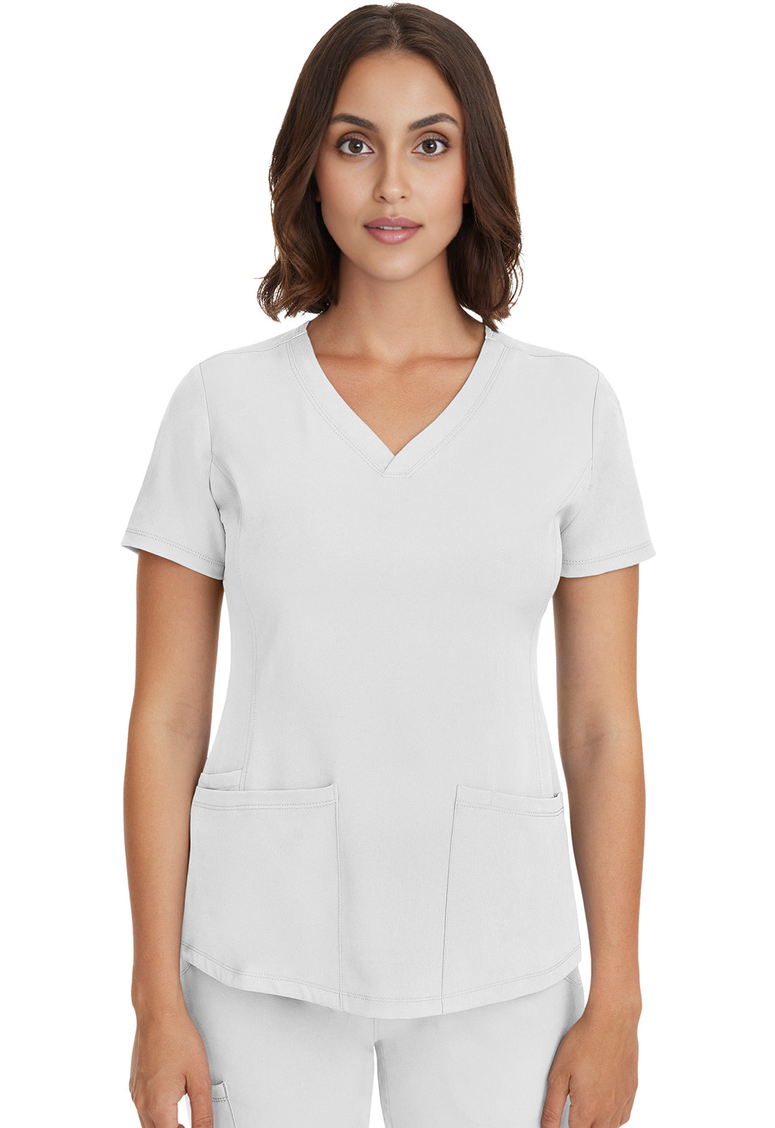 HH Works 2500 Women's Monica Scrub Top White