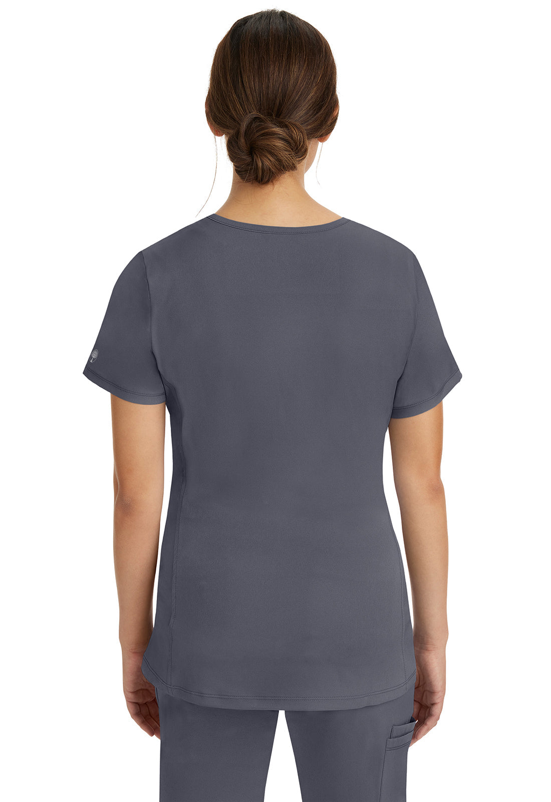 HH Works 2510 Women's Mila Maternity Scrub Top Pewter