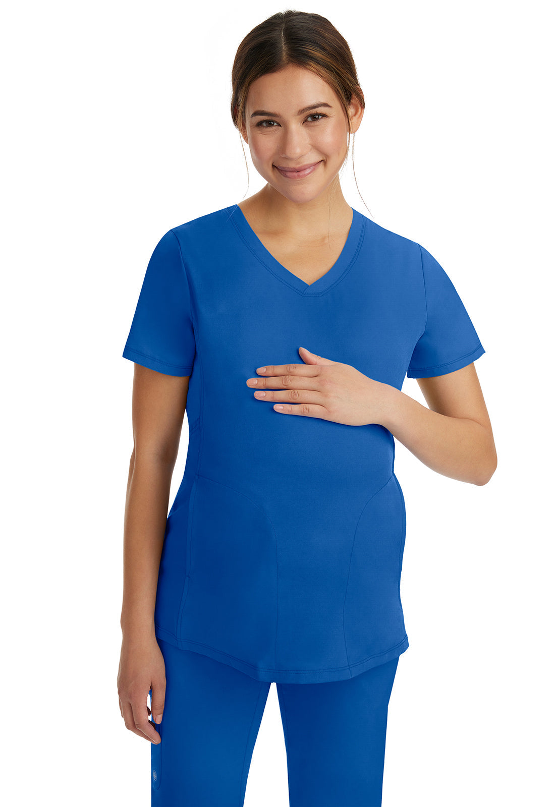 HH Works 2510 Women's Mila Maternity Scrub Top Royal