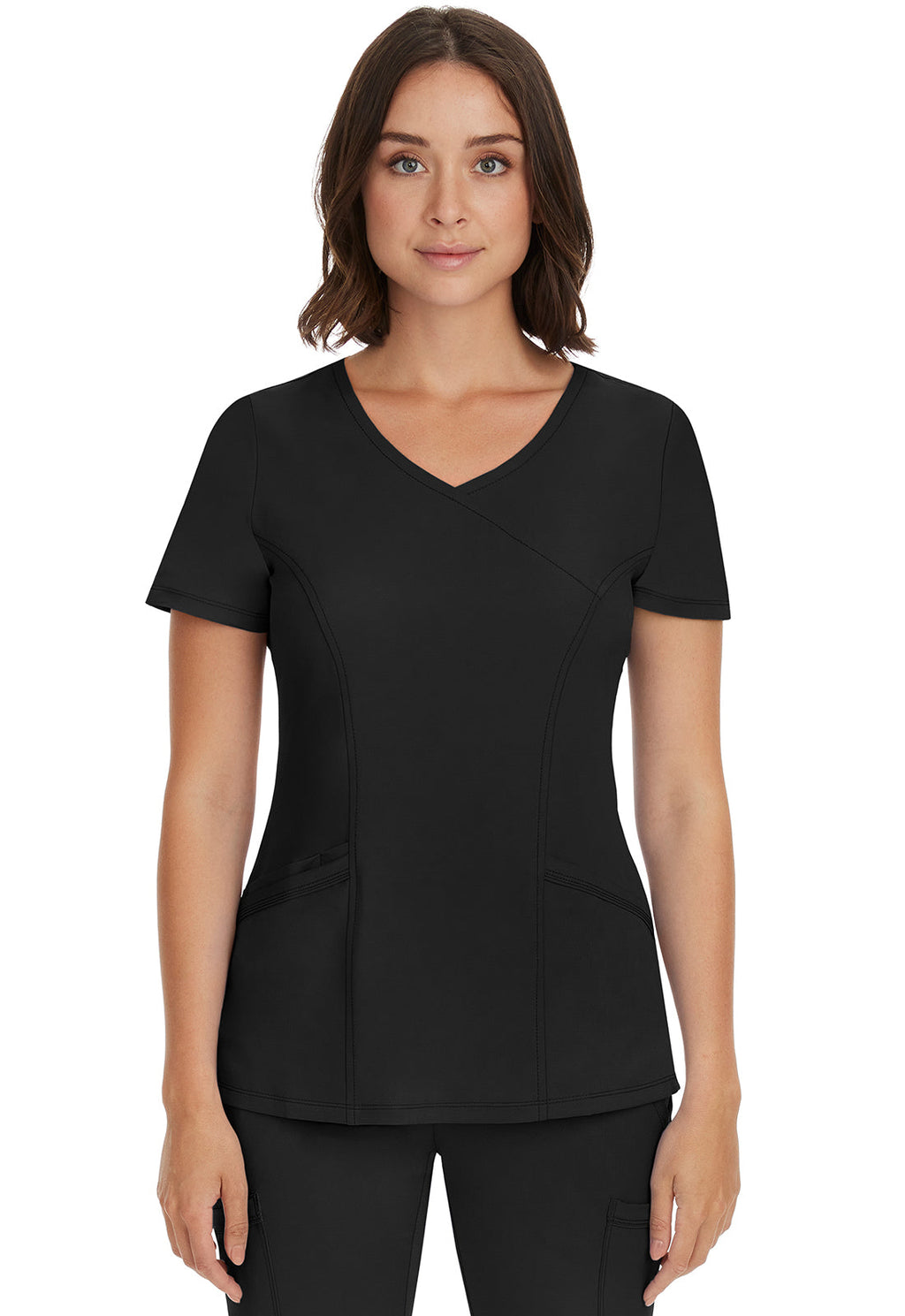 HH Works 2525 Women's Madison Scrub Top Black