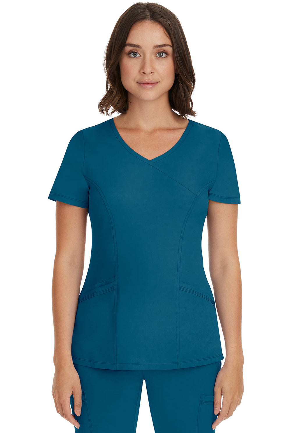 HH Works 2525 Women's Madison Scrub Top Caribbean