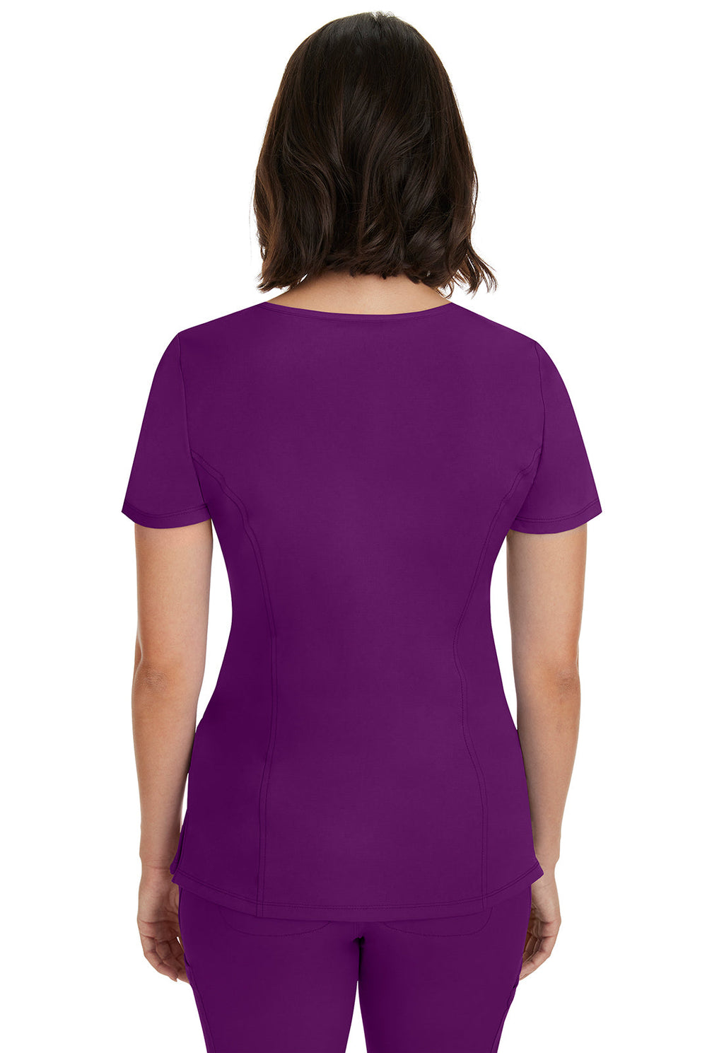 HH Works 2525 Women's Madison Scrub Top Eggplant