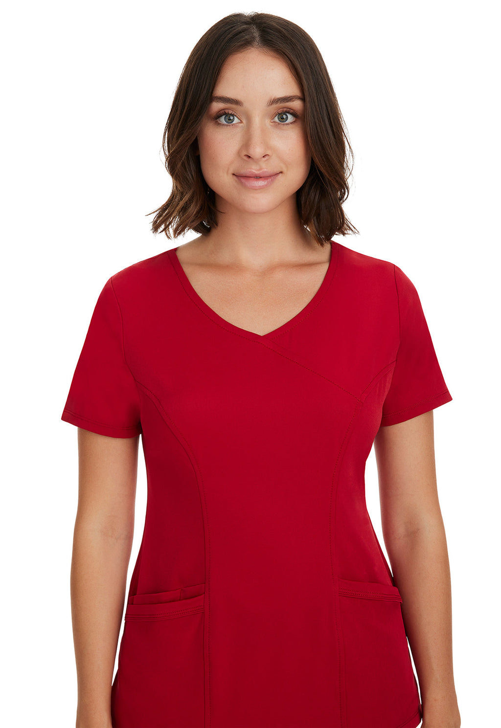 HH Works 2525 Women's Madison Scrub Top Red