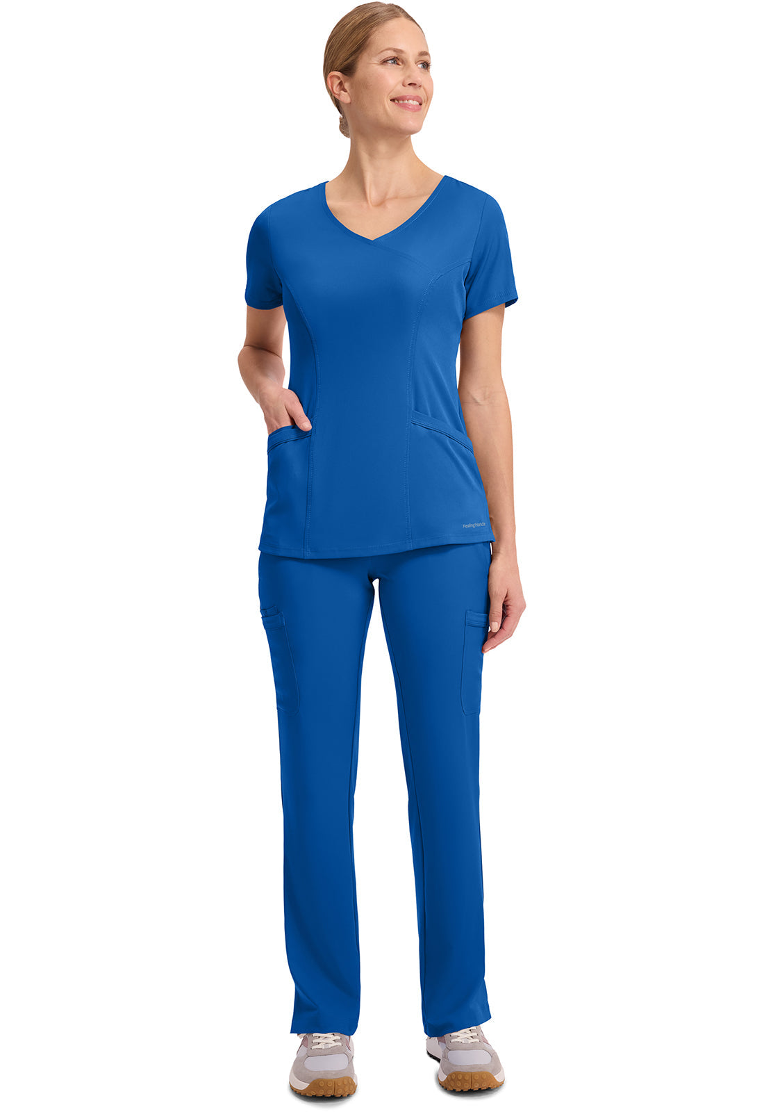 HH Works 2525 Women's Madison Scrub Top Royal