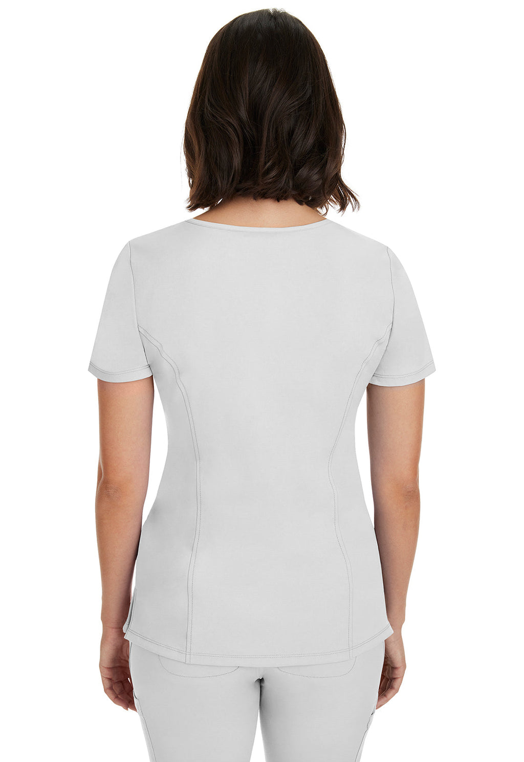 HH Works 2525 Women's Madison Scrub Top White