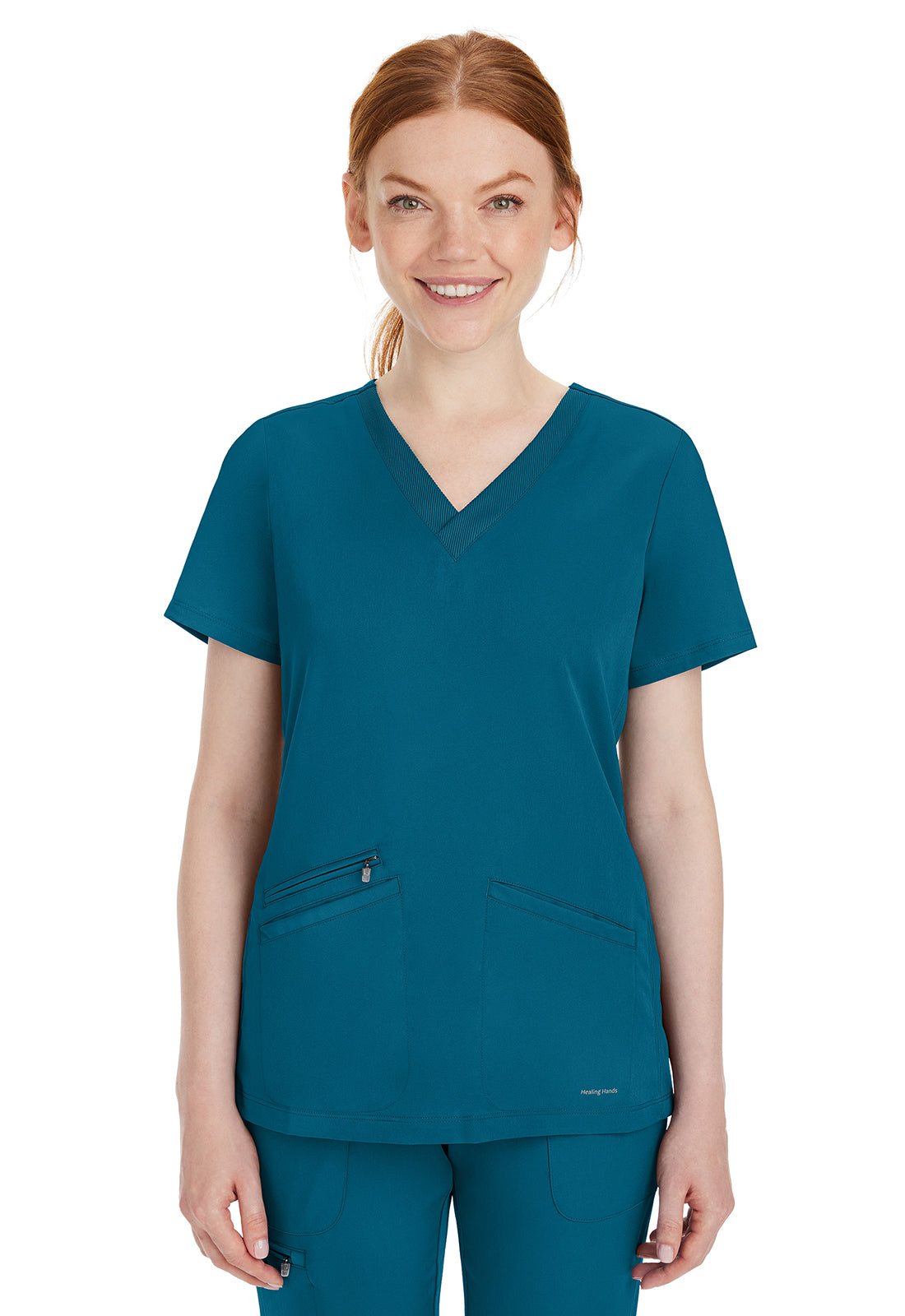 HH Works 2530 Women's Mariah Scrub Top Caribbean