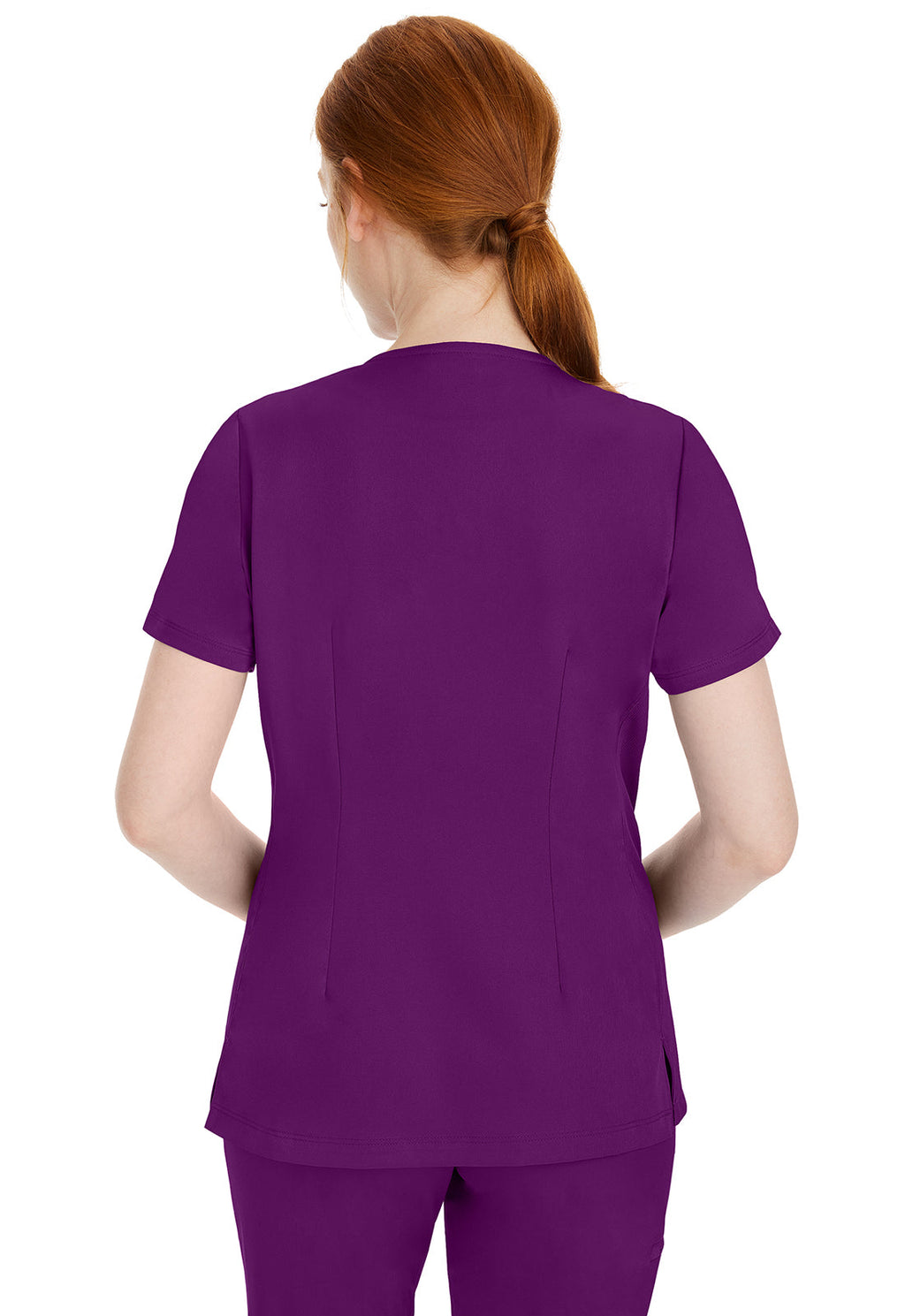 HH Works 2530 Women's Mariah Scrub Top Eggplant