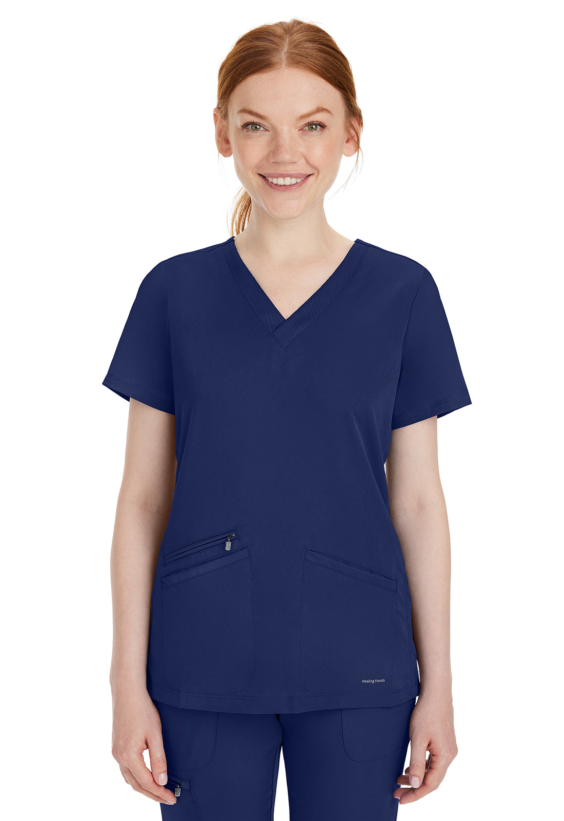 HH Works 2530 Women's Mariah Scrub Top Navy