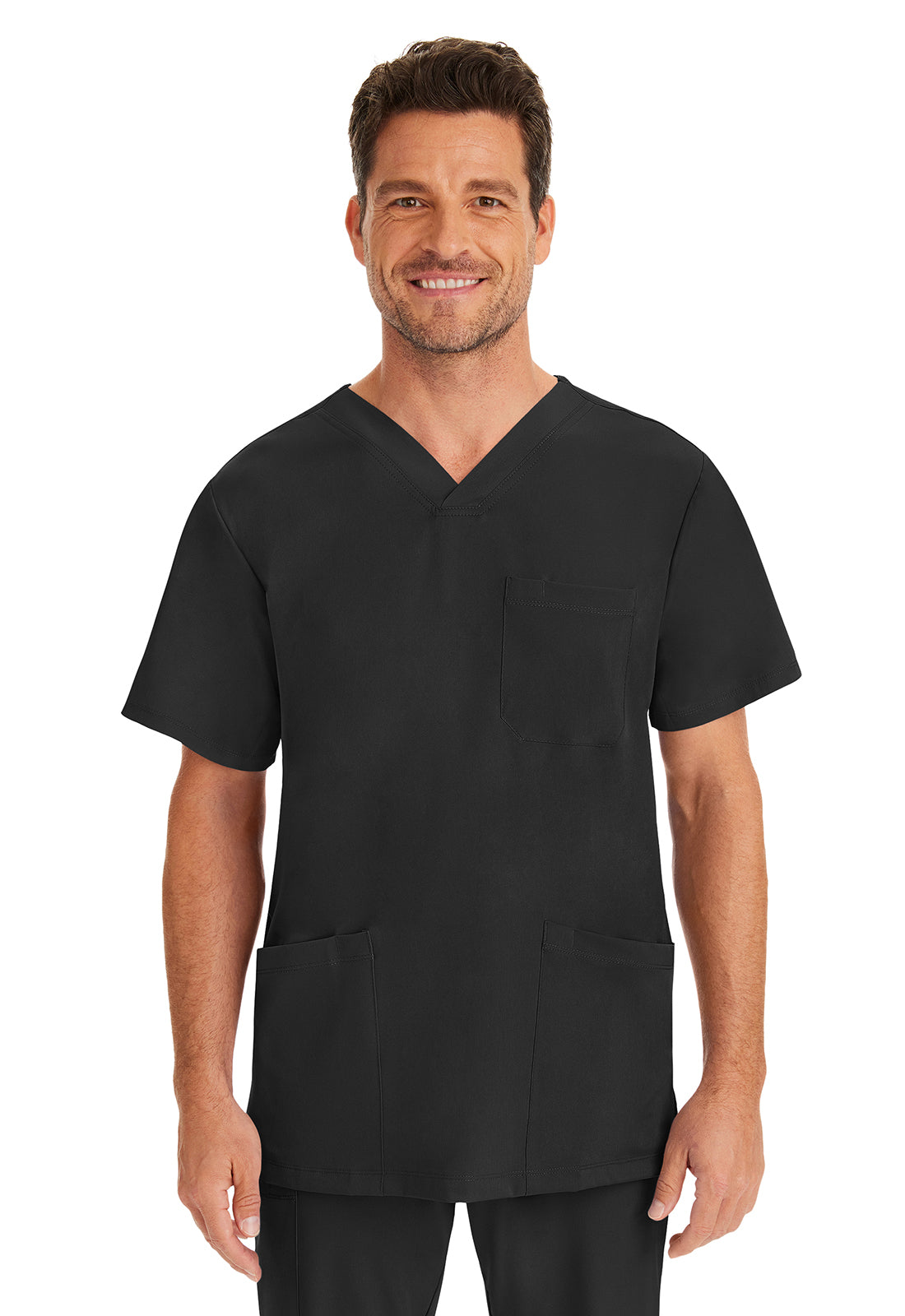 HH Works 2590 Men's Mathew Scrub Top Black