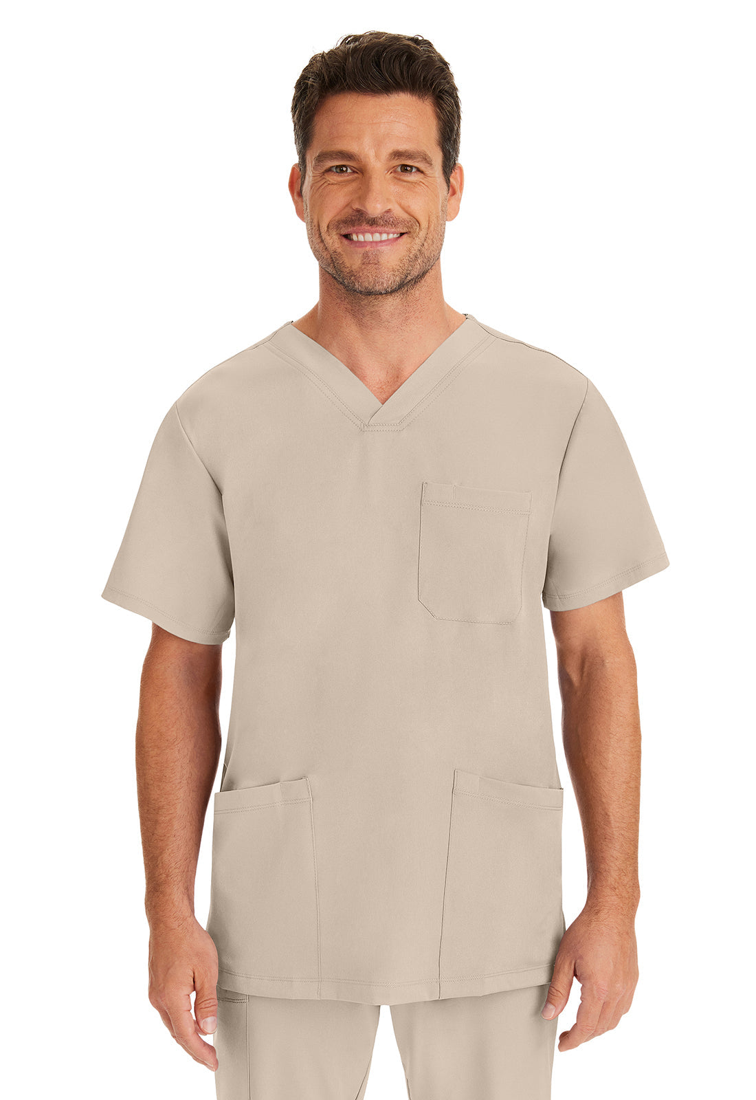 HH Works 2590 Men's Mathew Scrub Top Khaki
