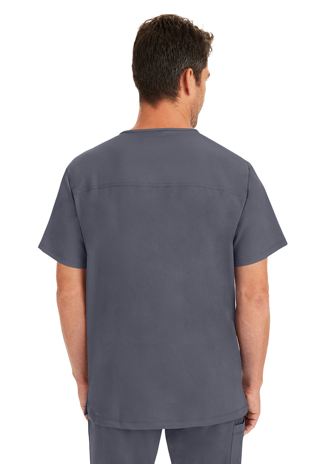 HH Works 2590 Men's Mathew Scrub Top Pewter