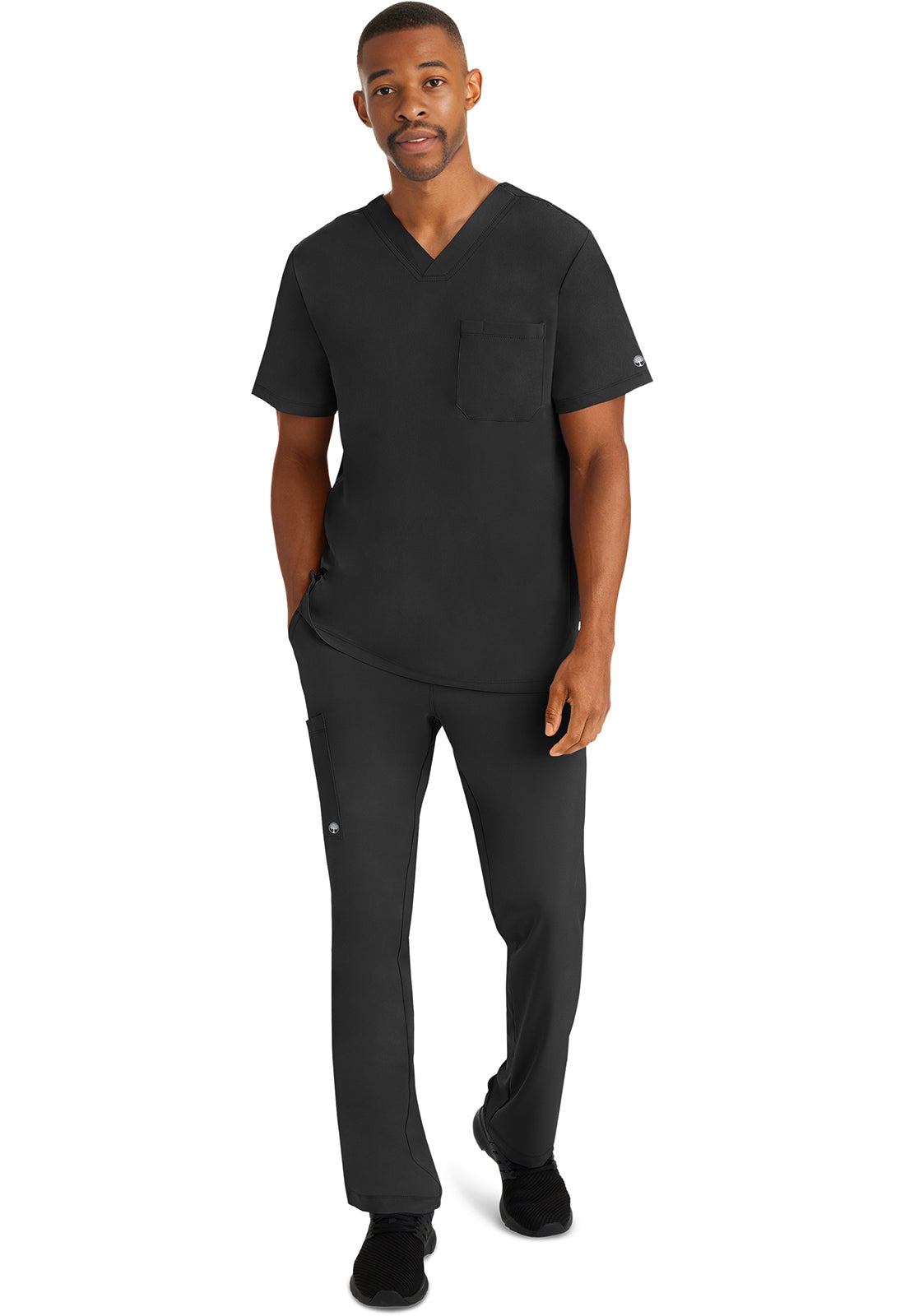 HH Works 2591 Men's Mason Scrub Top Black