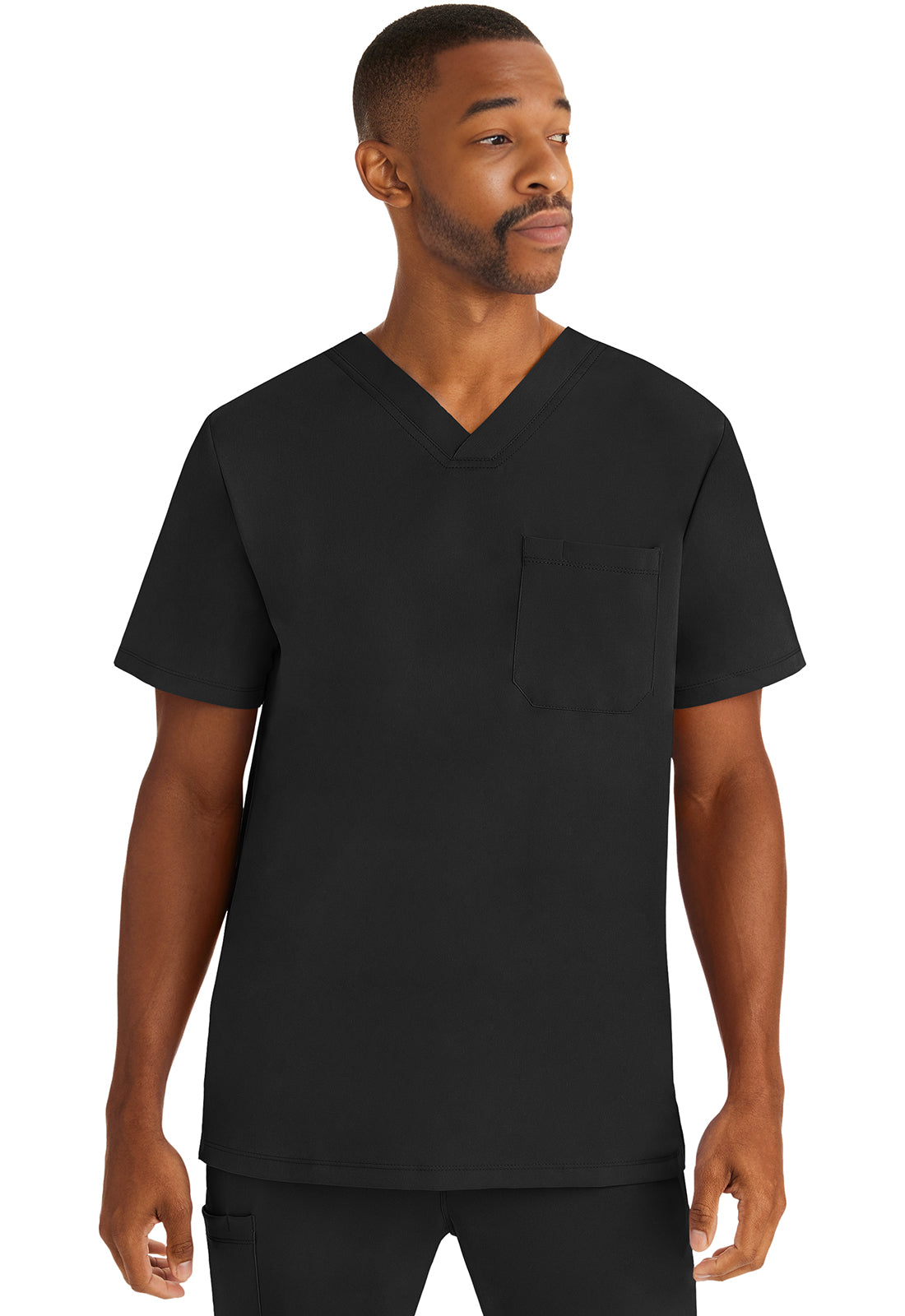 HH Works 2591 Men's Mason Scrub Top Black