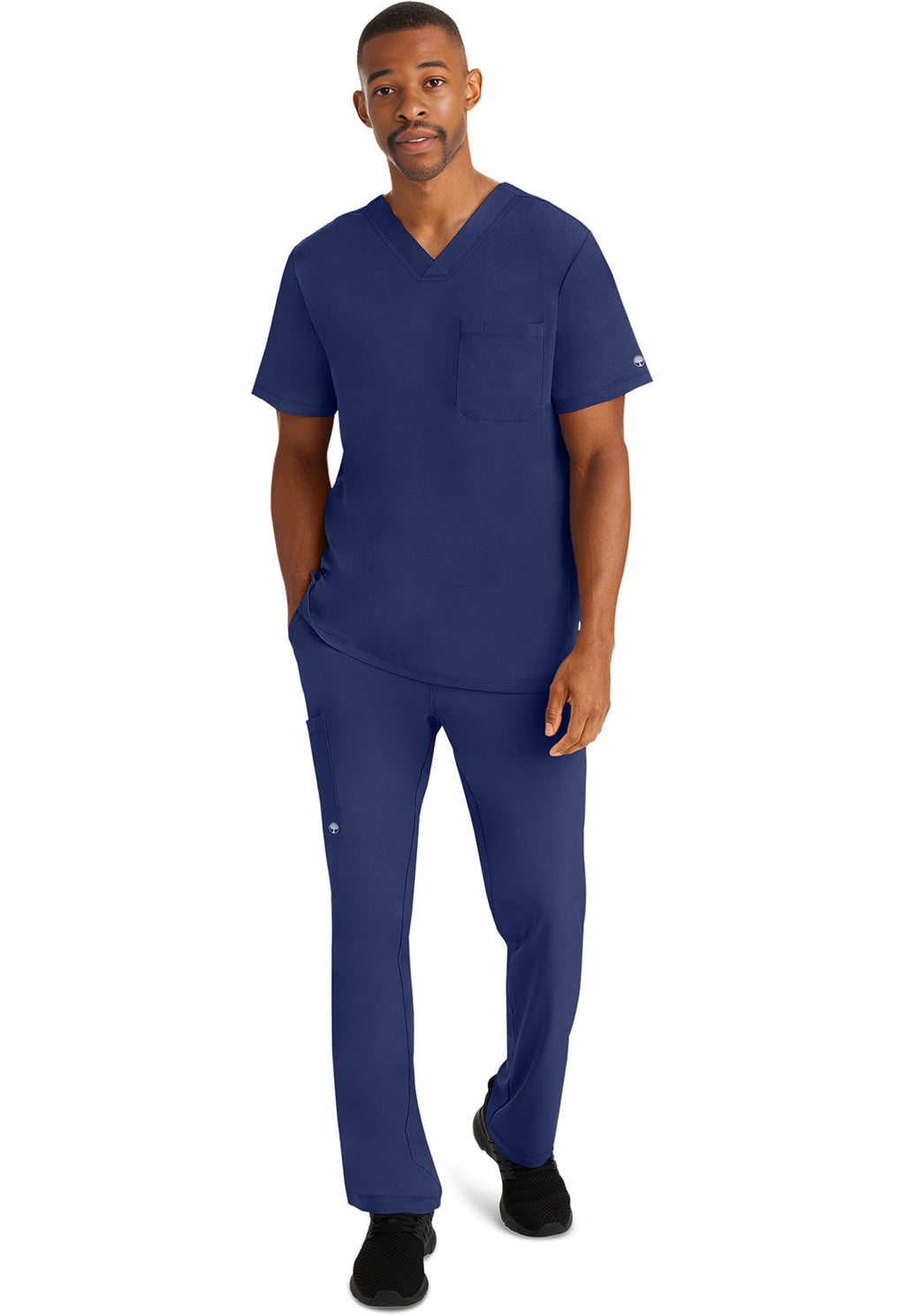 HH Works 2591 Men's Mason Scrub Top Navy