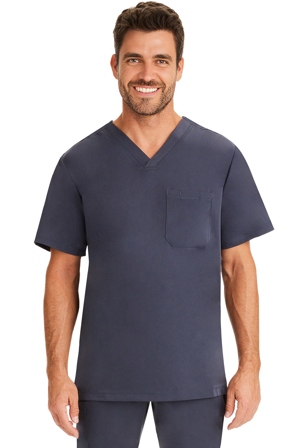 HH Works 2591 Men's Mason Scrub Top Pewter