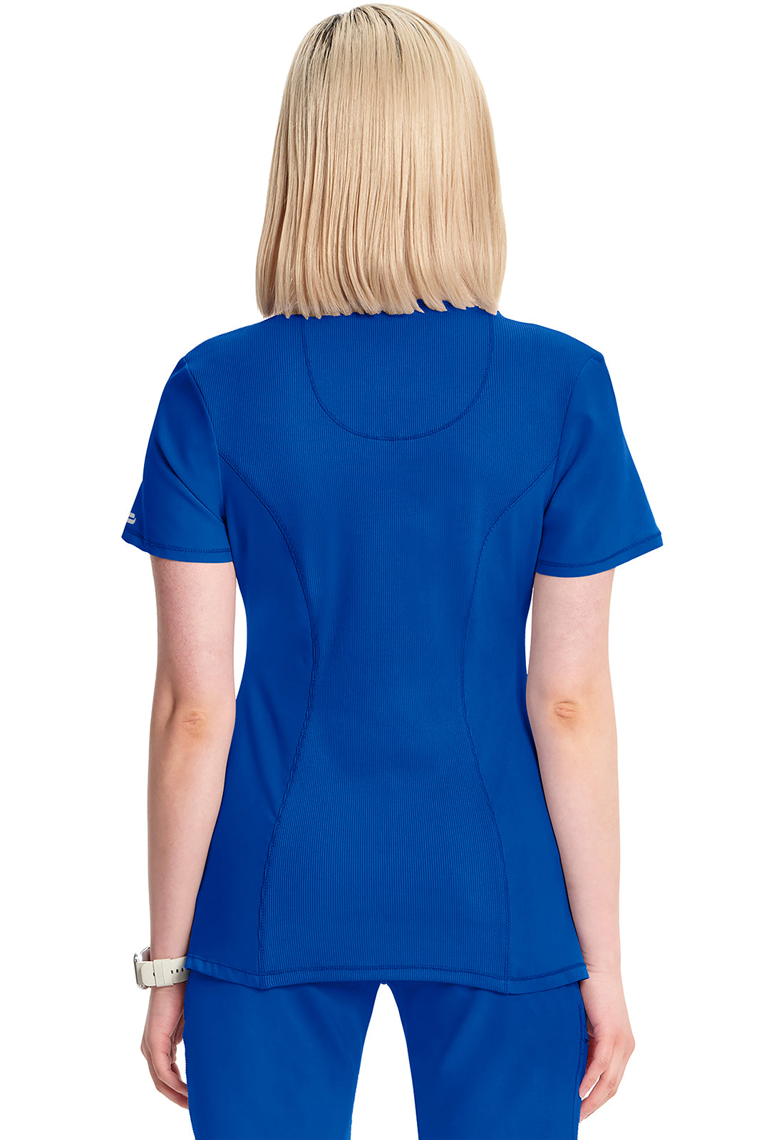 Classics 2624A Round Neck Top Galaxy Blue Model Image Back | Infinity