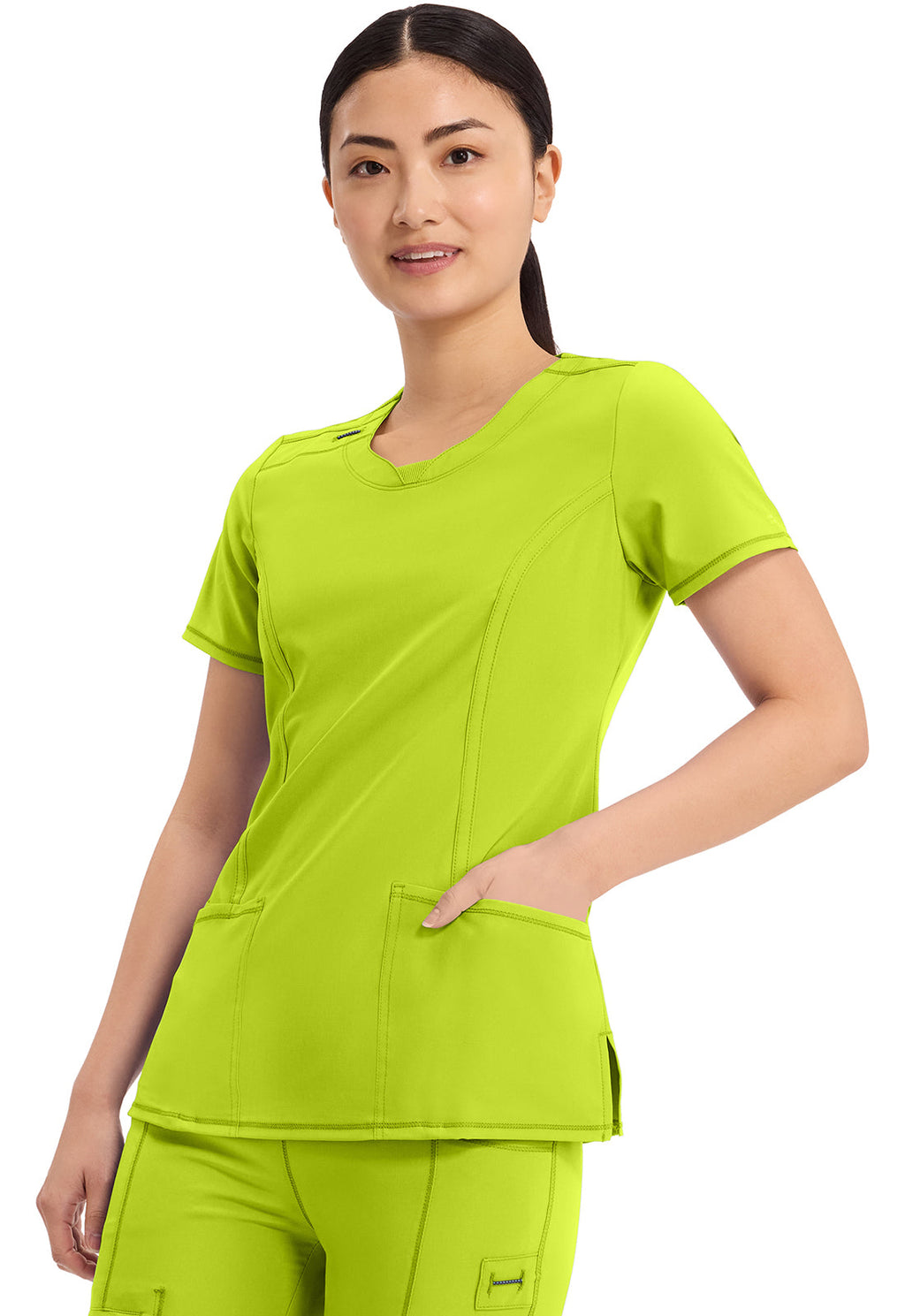 Classics 2624A Round Neck Top Lime Time