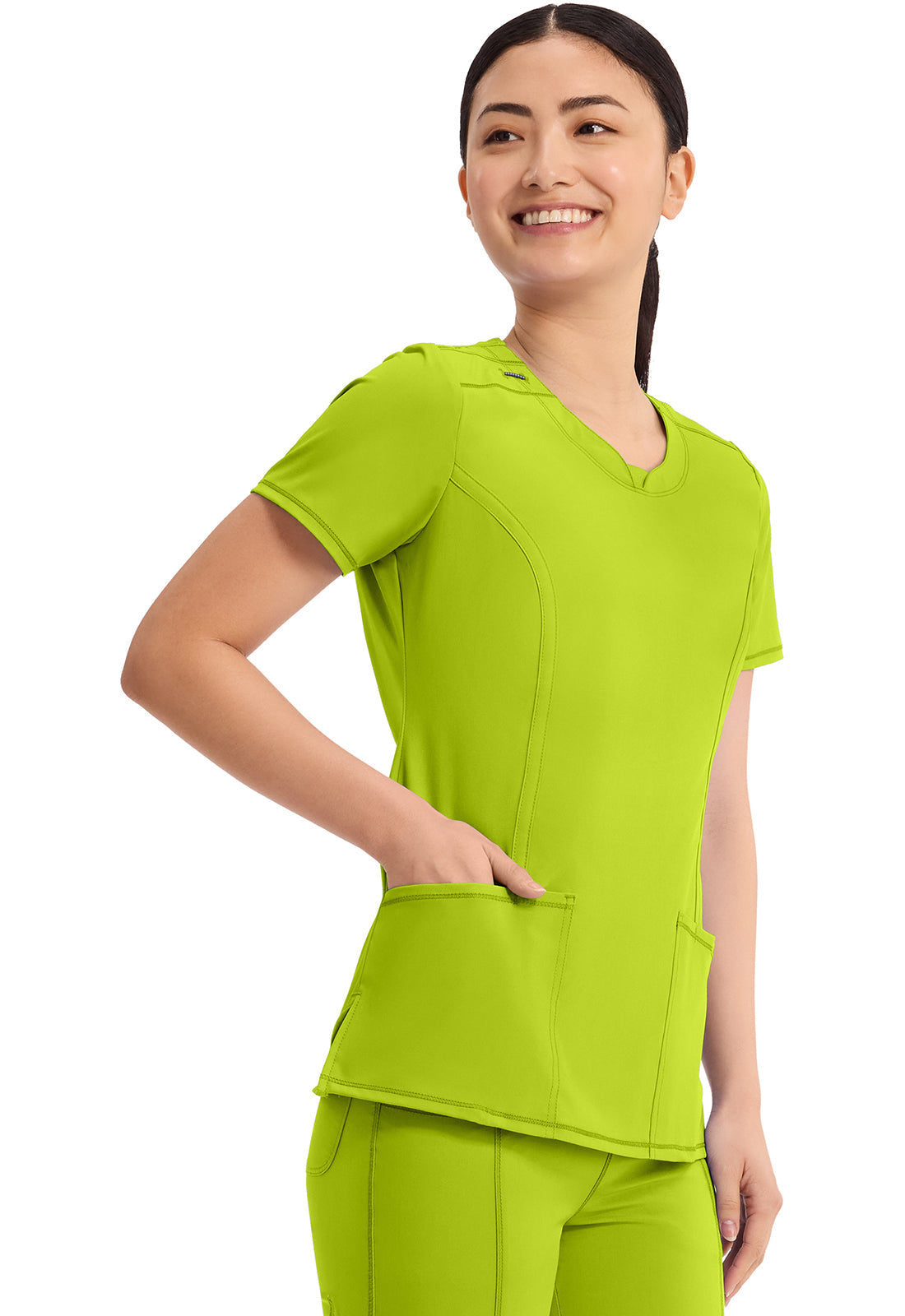 Classics 2624A Round Neck Top Lime Time