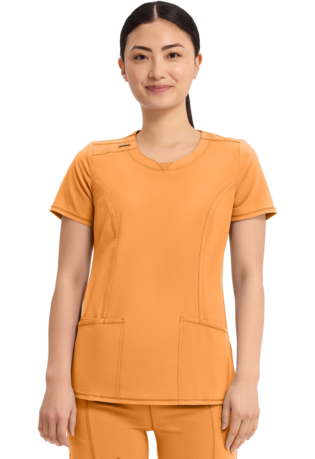 Classics 2624A Round Neck Top Orange Sunrise