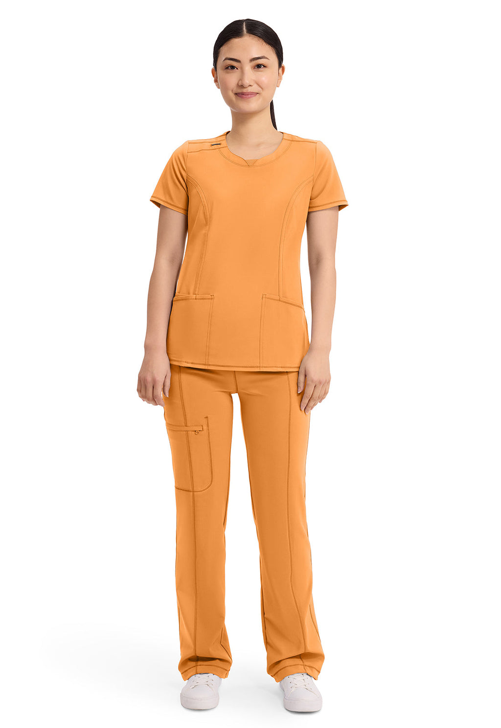 Classics 2624A Round Neck Top Orange Sunrise