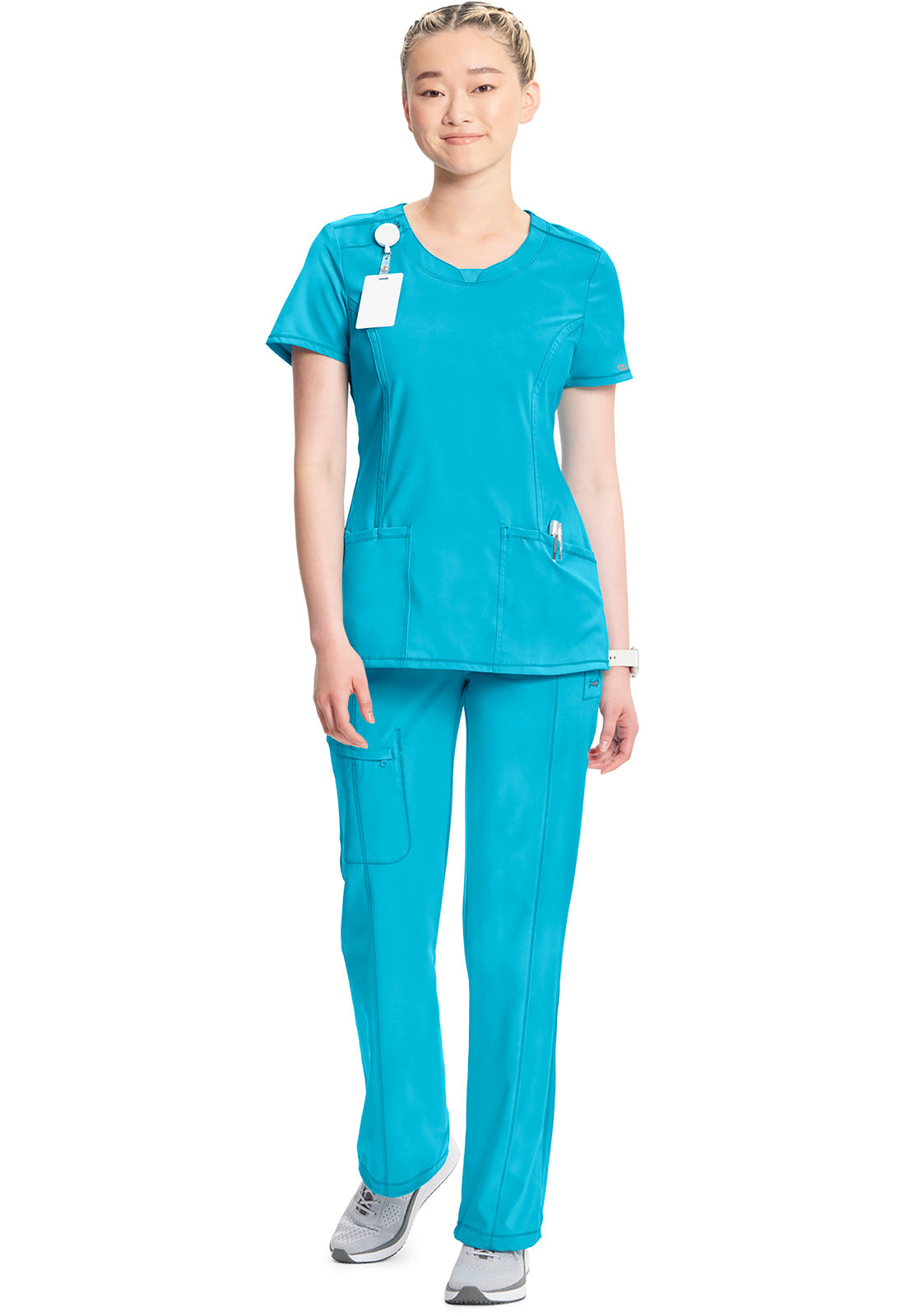 Classics 2624A Round Neck Top Turquoise