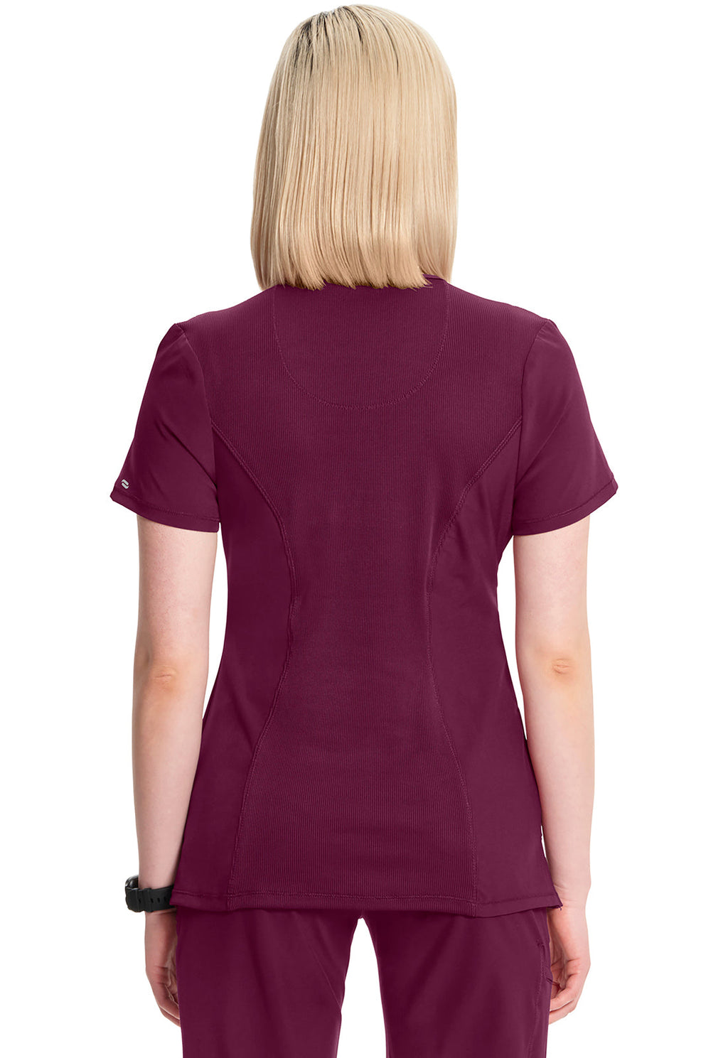 Infinity 2624A Women's Round Neck Scrub Top Wine