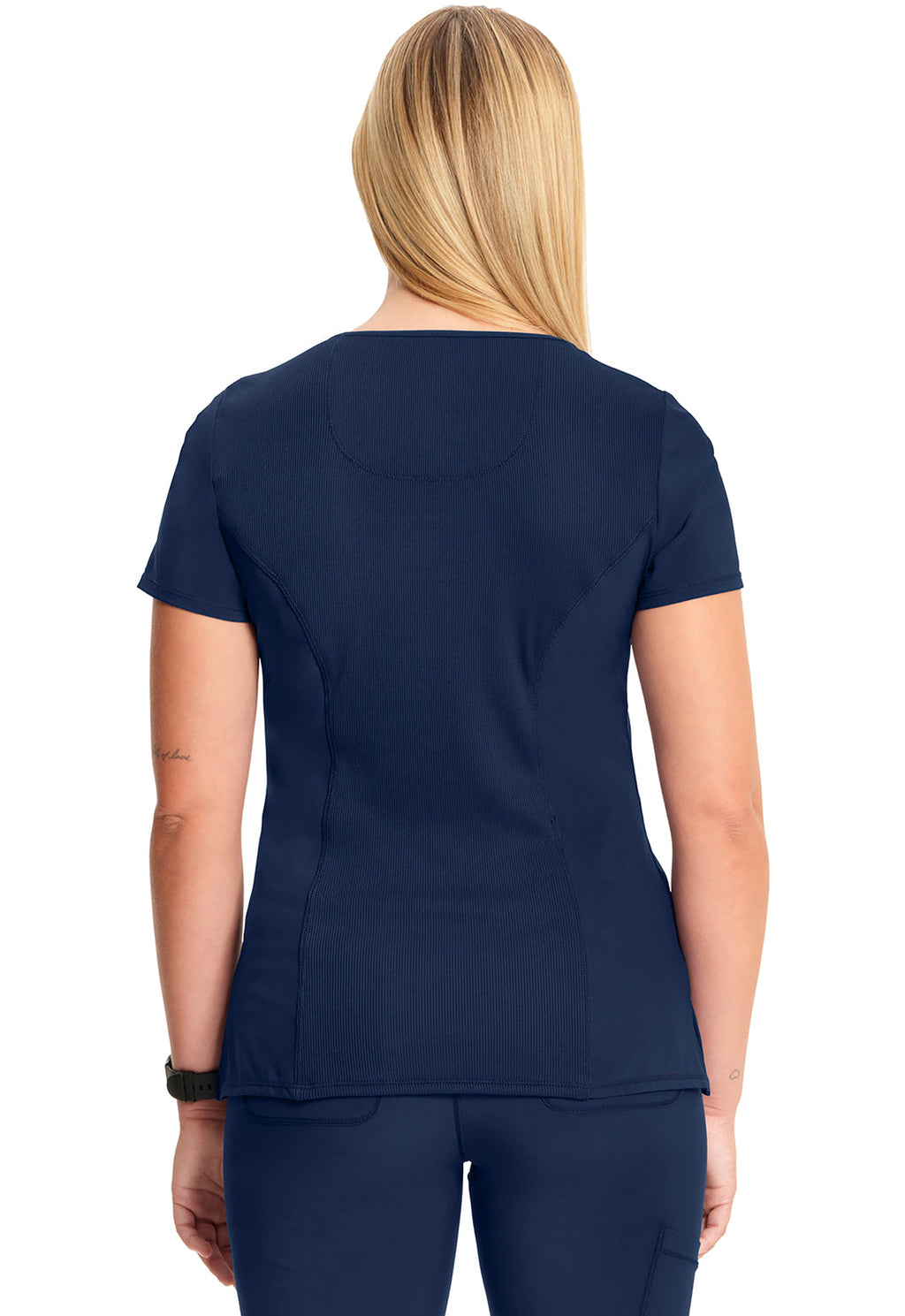 Infinity 2625A Women's Mock Wrap Scrub Top Navy