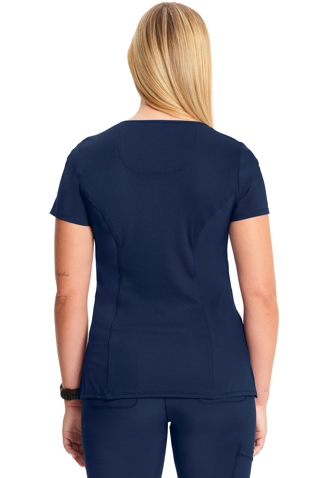 Infinity 2625A Women's Mock Wrap Scrub Top Navy