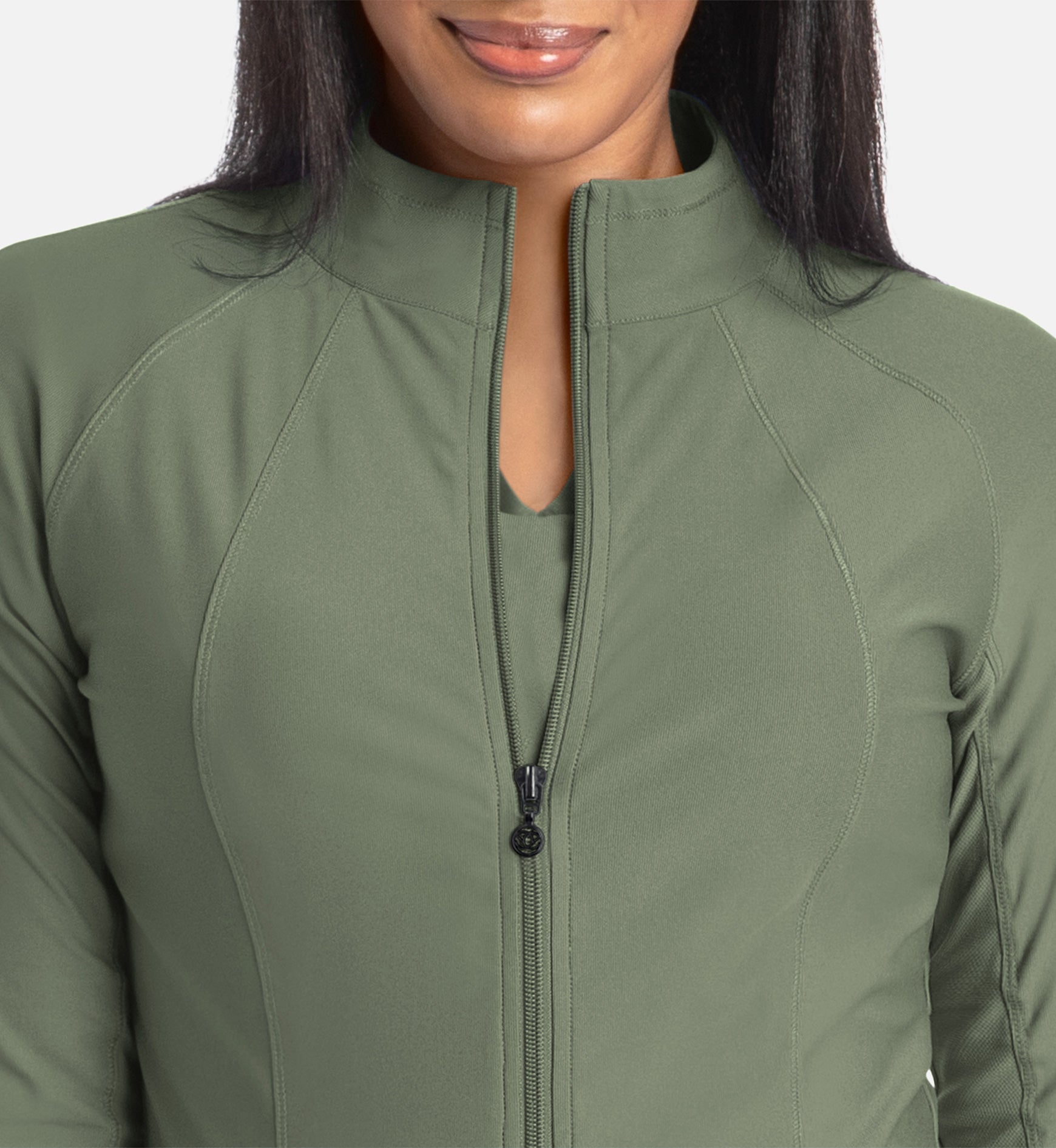 Embrace 2701 Eden Full Zip Track Jacket Olive