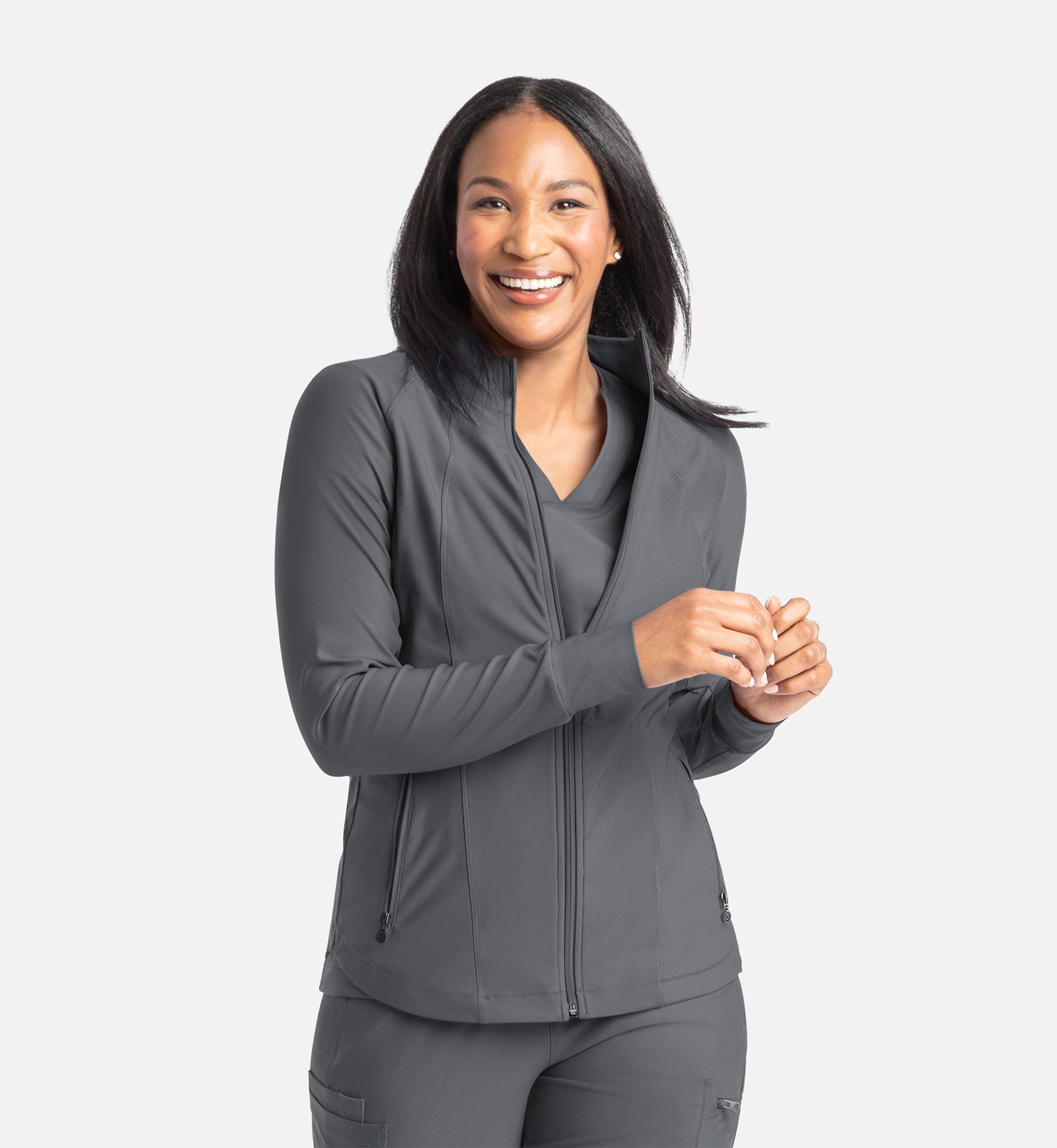 Embrace 2701 Eden Full Zip Track Jacket Pewter