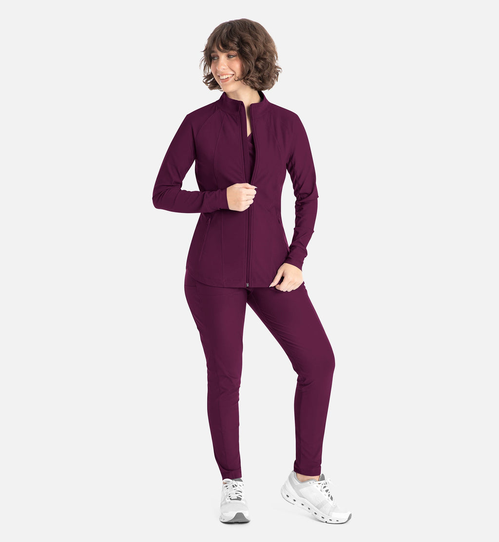Embrace 2701 Eden Full Zip Track Jacket Wine