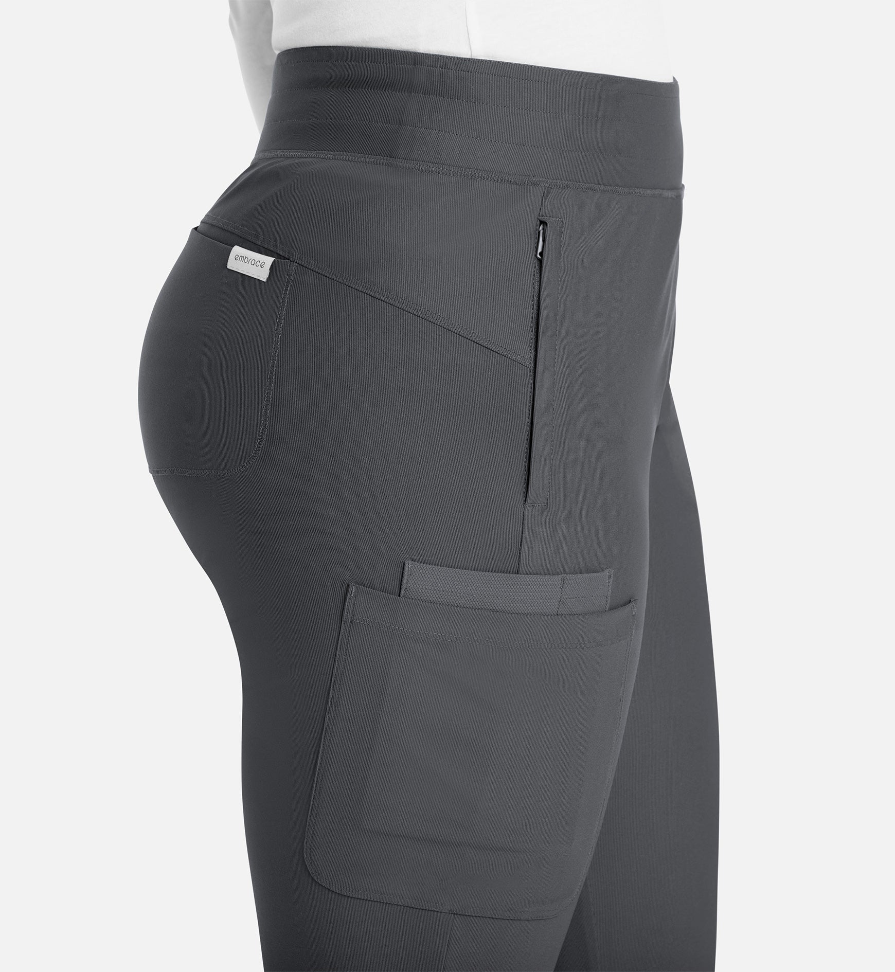 Embrace 2901 Nelly Mid-Rise Jogger Pewter