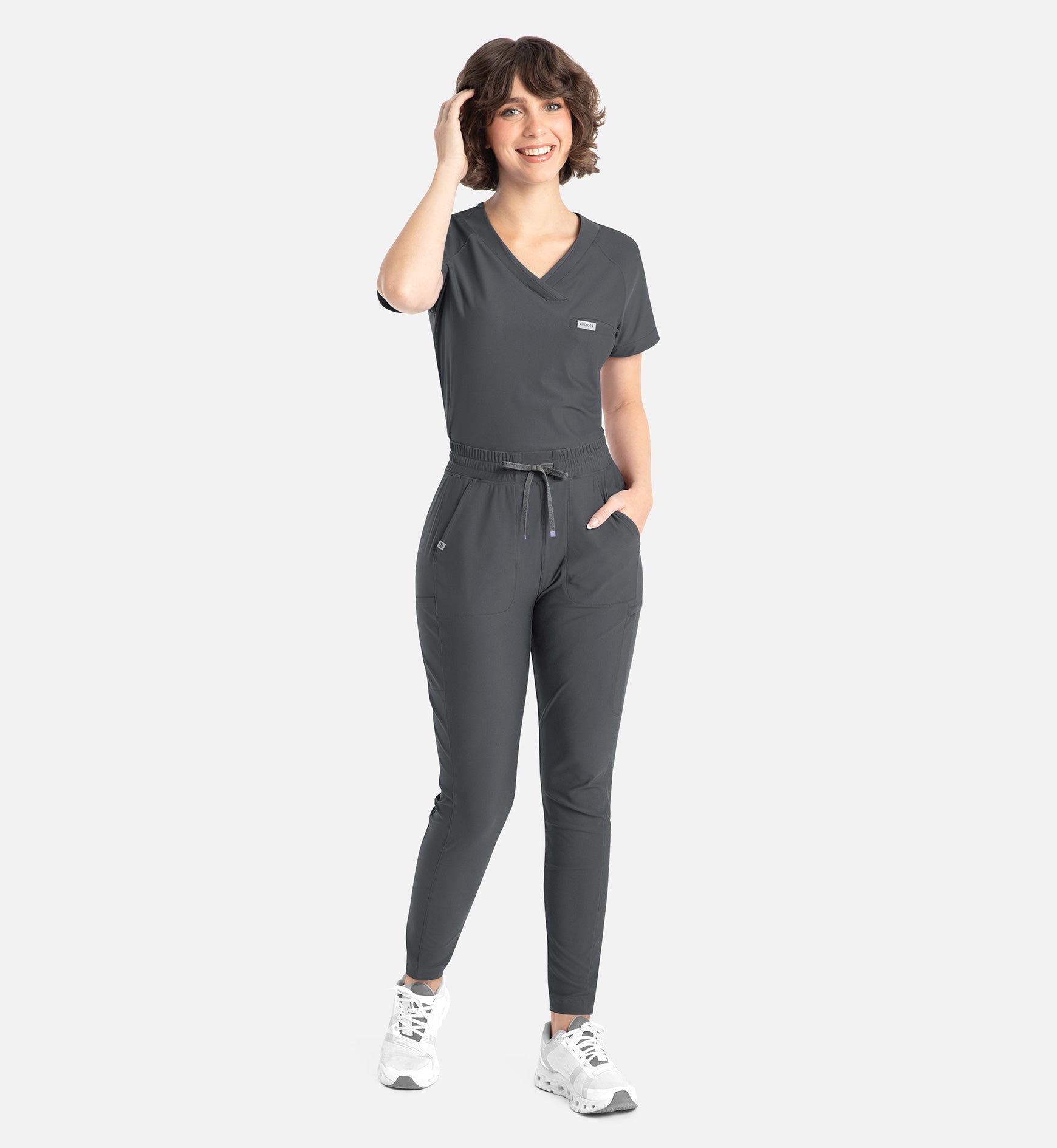 Embrace 2902 Mia Tapered Leg Pant Pewter