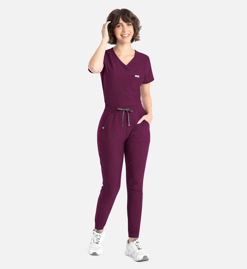 Embrace 2902 Mia Tapered Leg Pant Wine