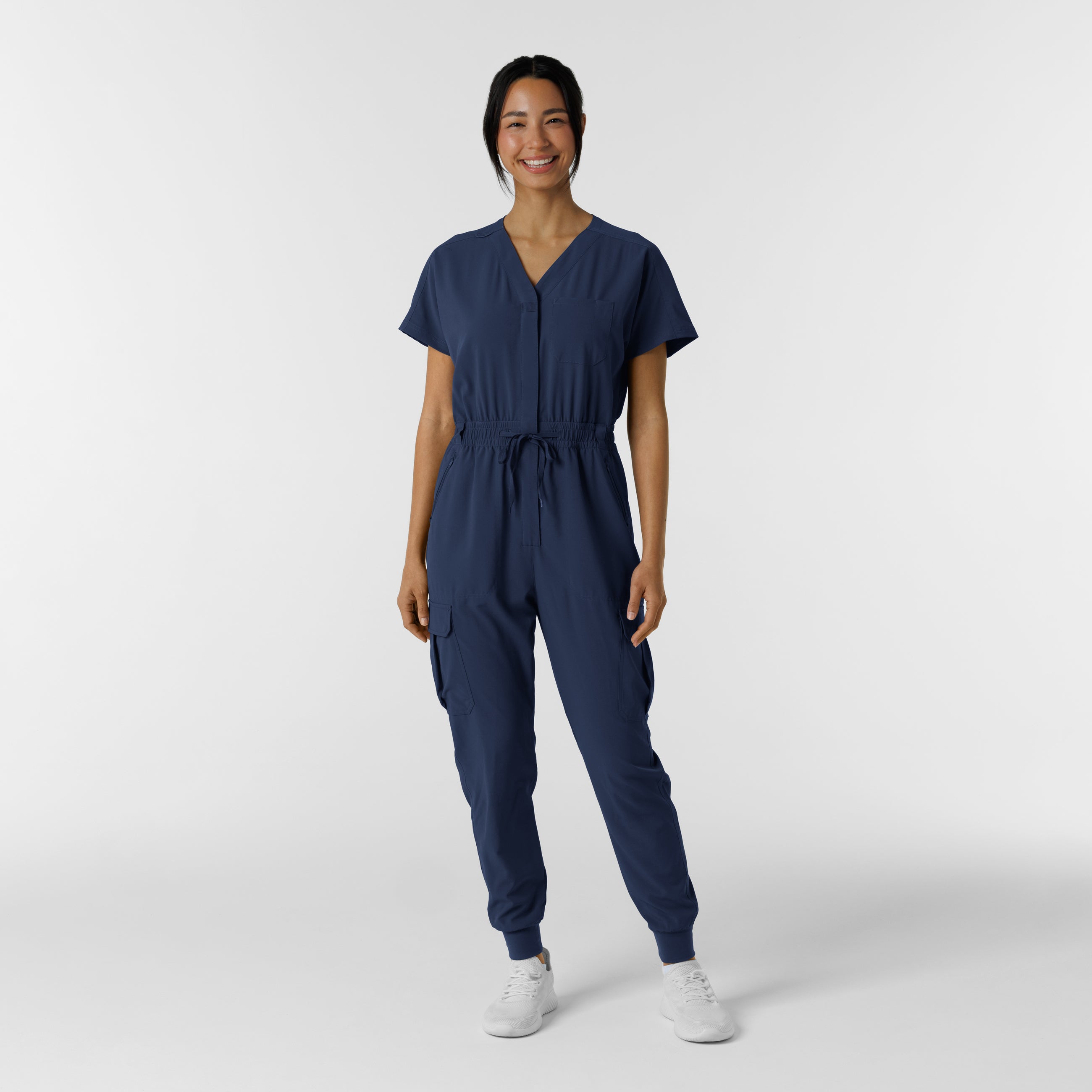 RENEW 3234 Cargo Jogger Scrub Jumpsuit Navy