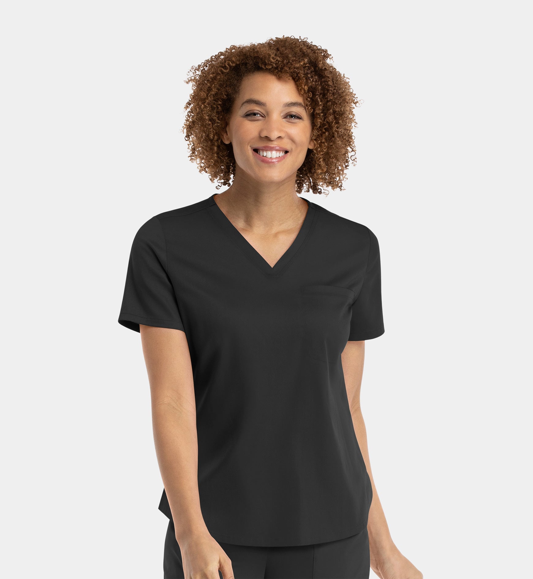 Matrix 3503 Women’s Tuckable V Neck Top  Black