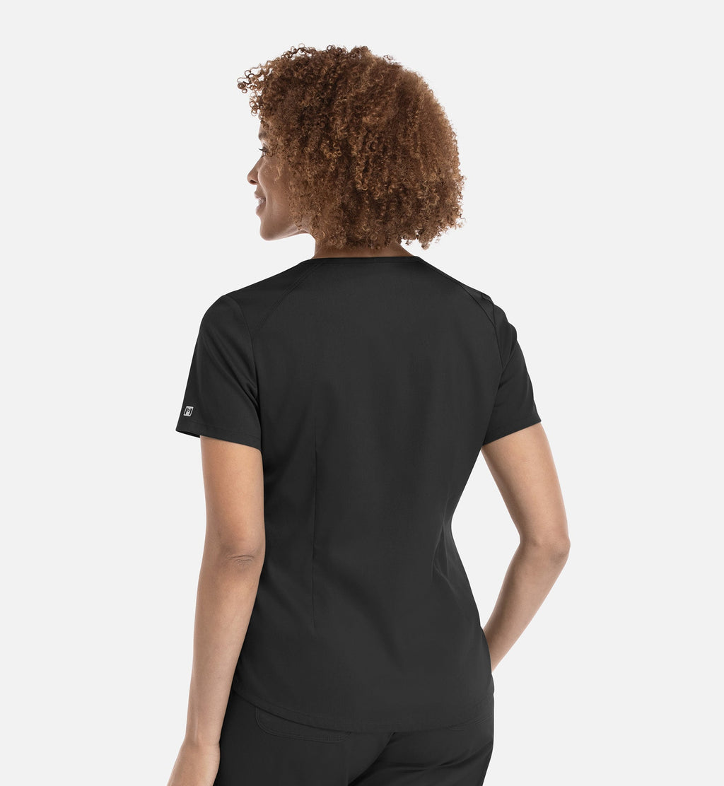 Matrix 3503 Women’s Tuckable V Neck Top  Black